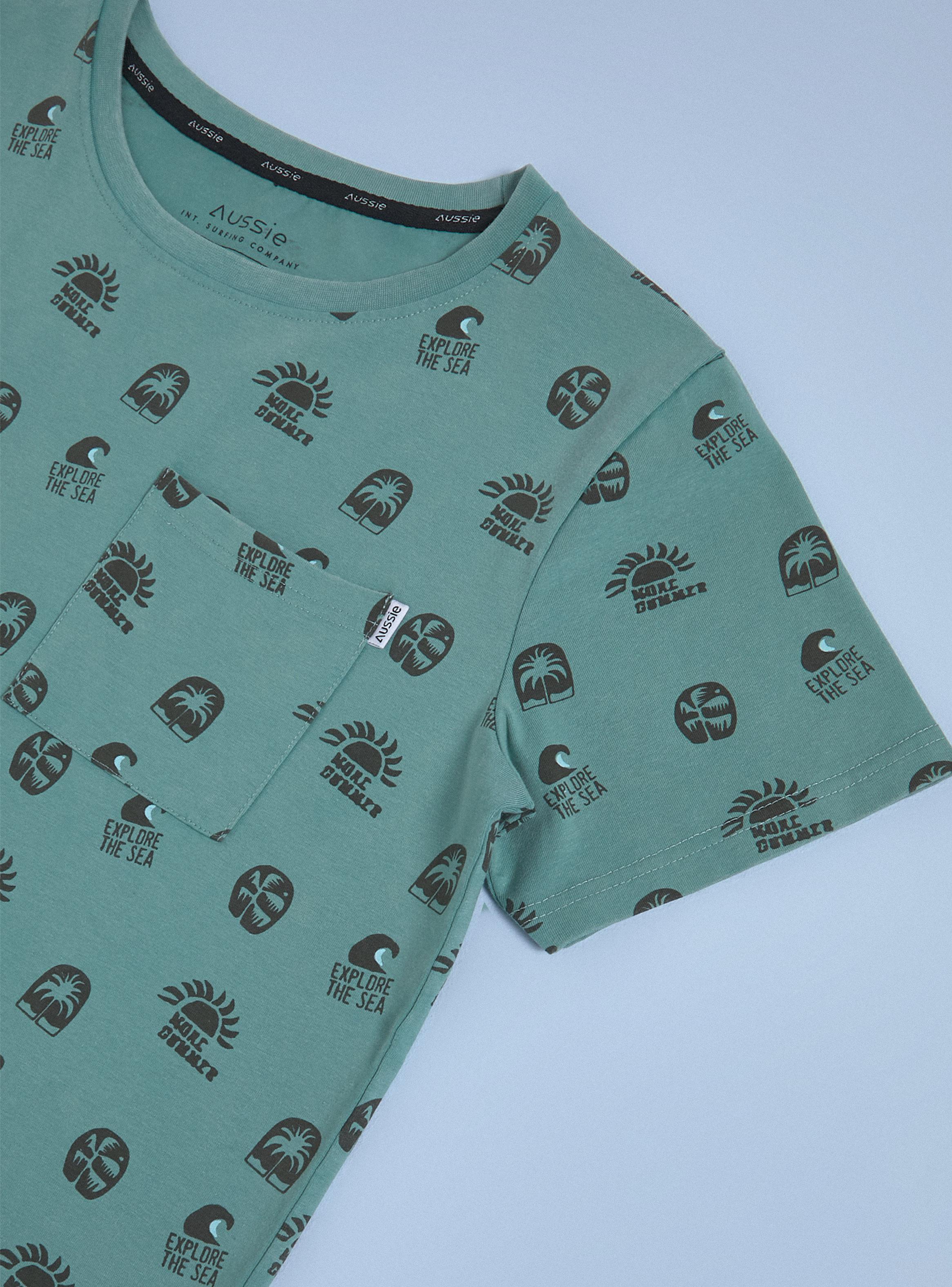 Polera Estampado Playero con Bolsillo-2