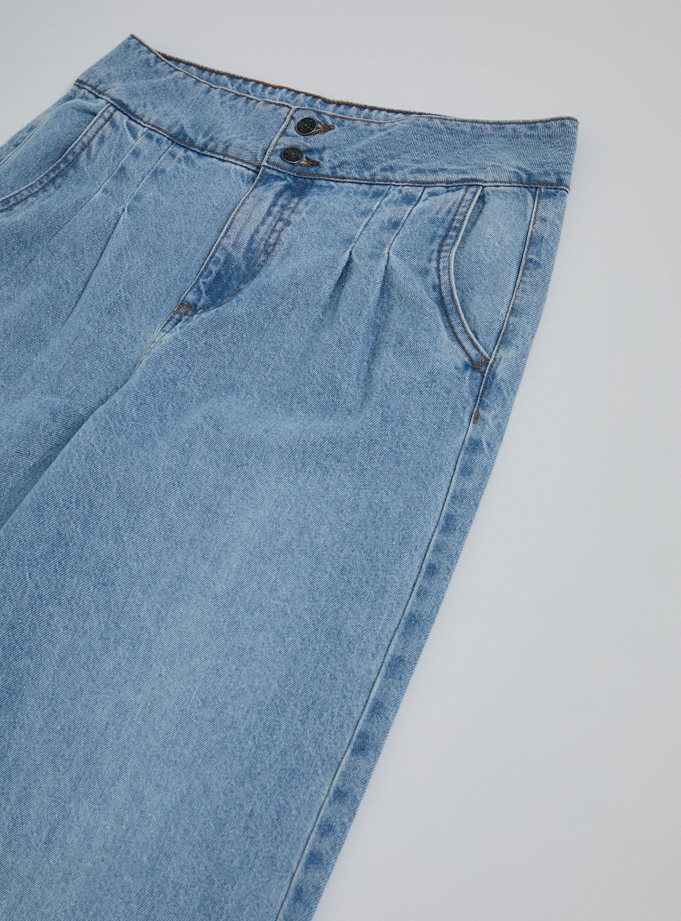 Jeans Wide Leg con Pinzas Niña-2