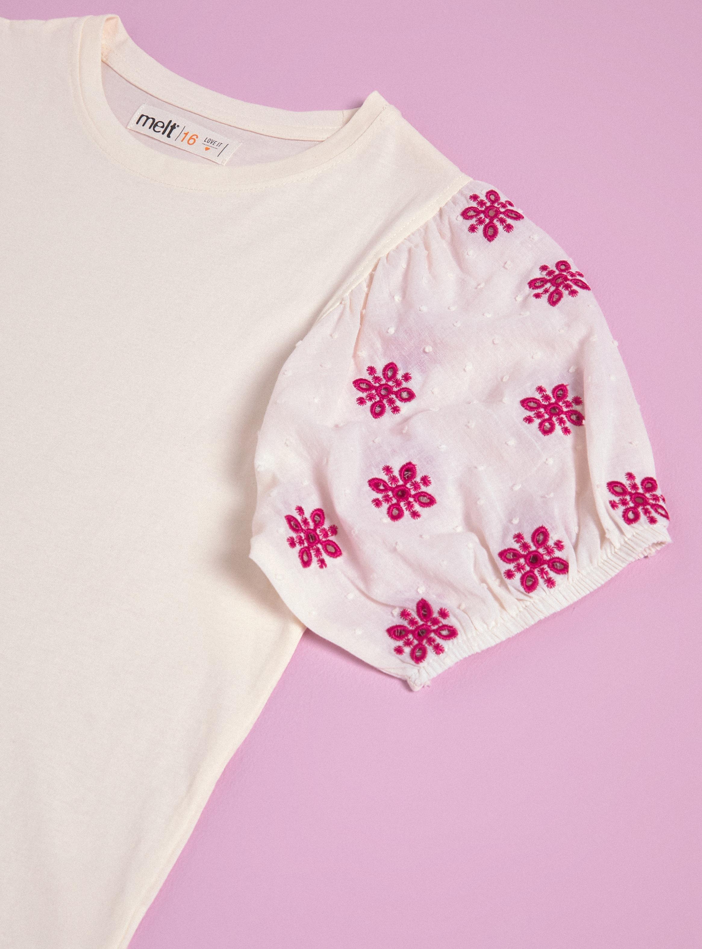 Polera con Manga Globo Broderie-2
