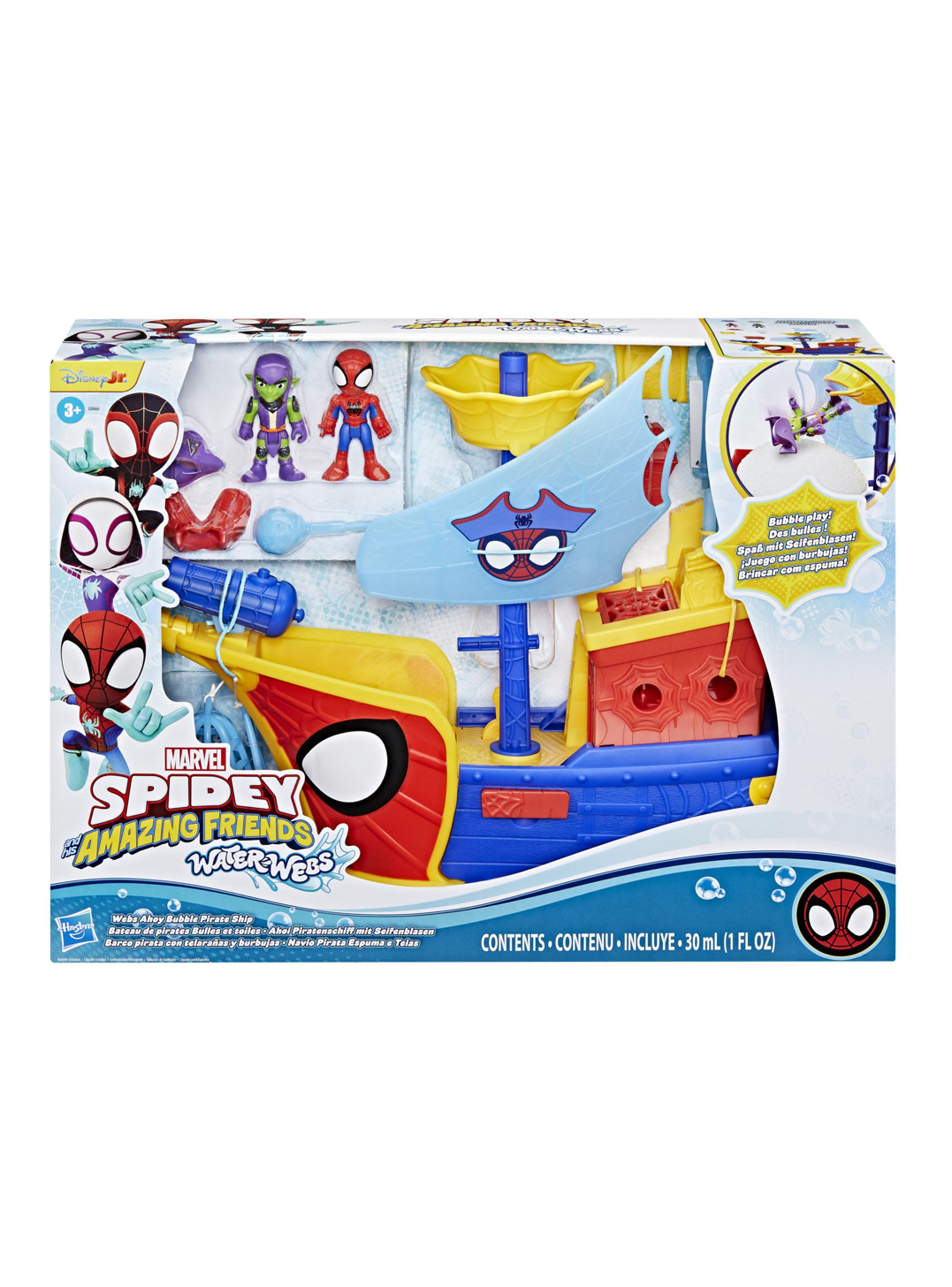 Figura de Acción Spidey Water-Webs Telarañas y Burbujas Barco Pirata-2