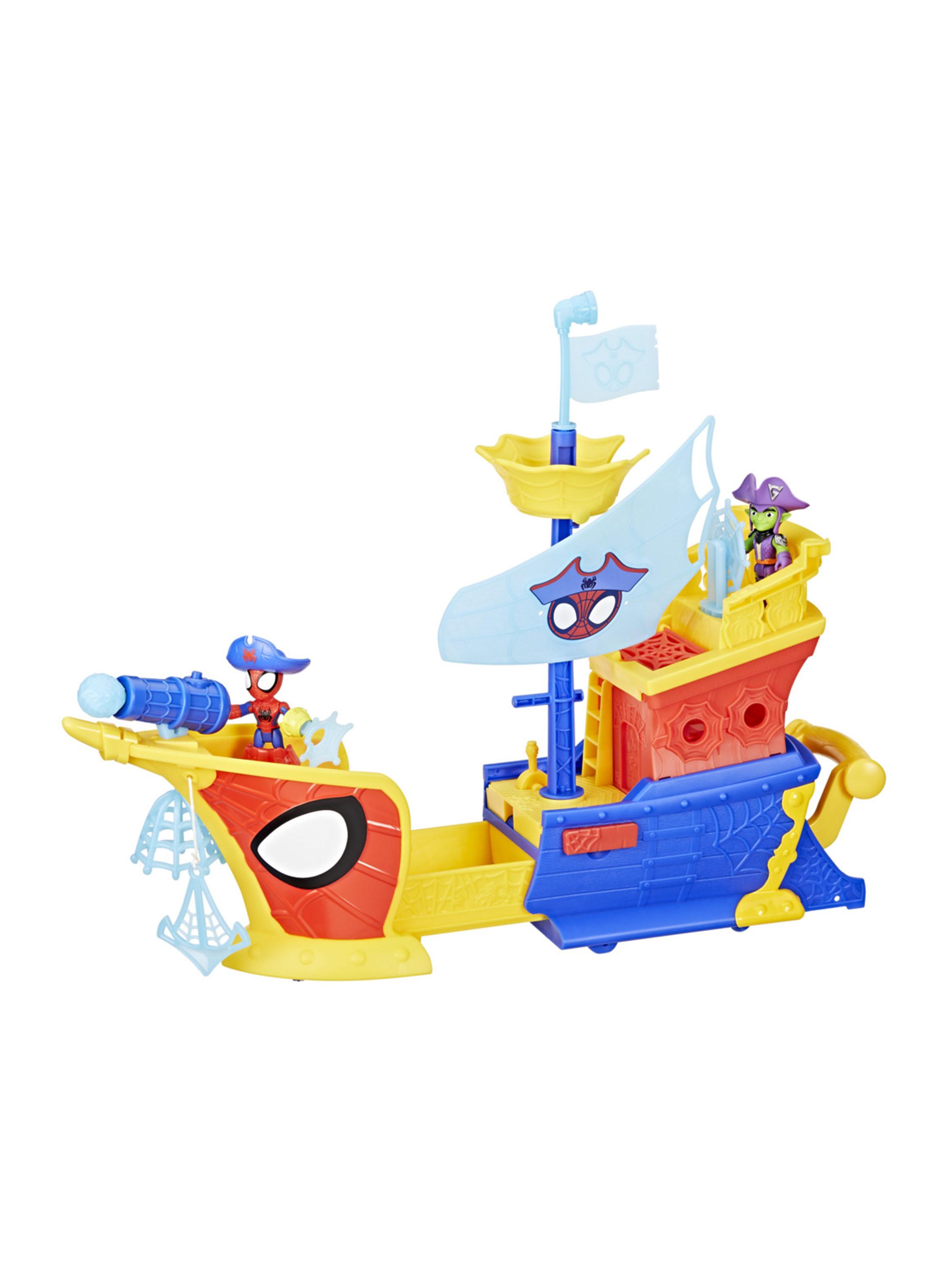 Figura de Acción Spidey Water-Webs Telarañas y Burbujas Barco Pirata-4