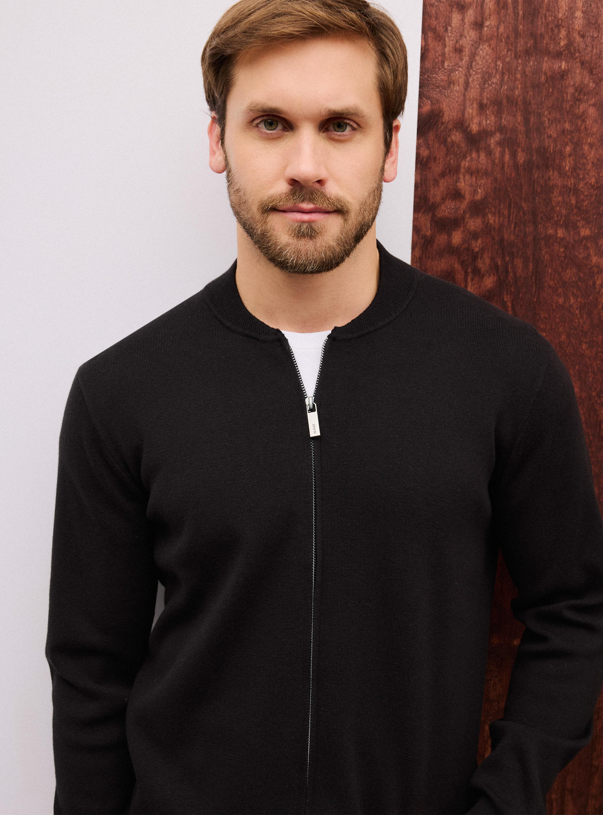 Sweater Bomber Full Zipper-3