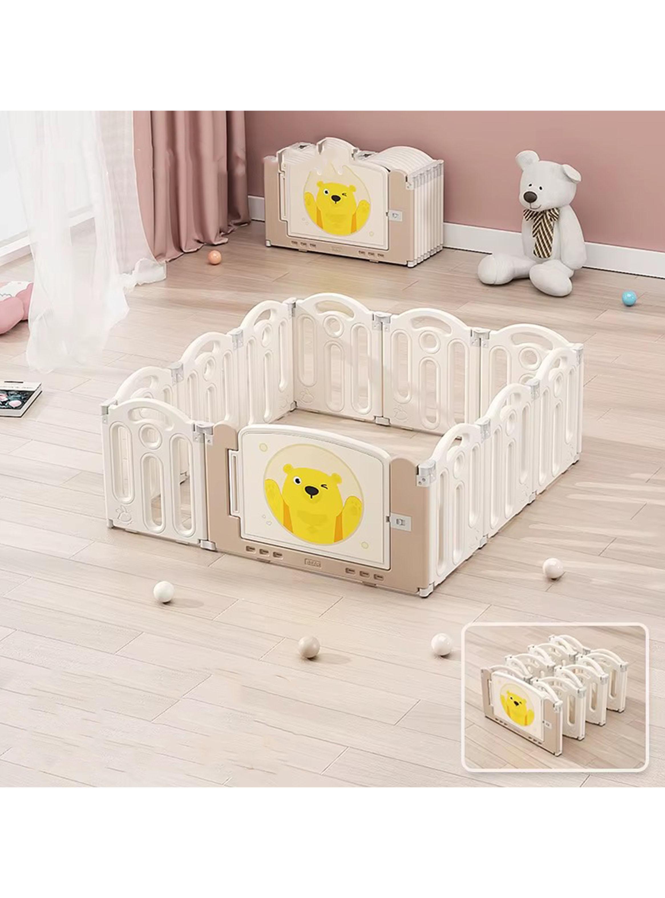 Corral de Juego Plegable Blanco 240 cm-3