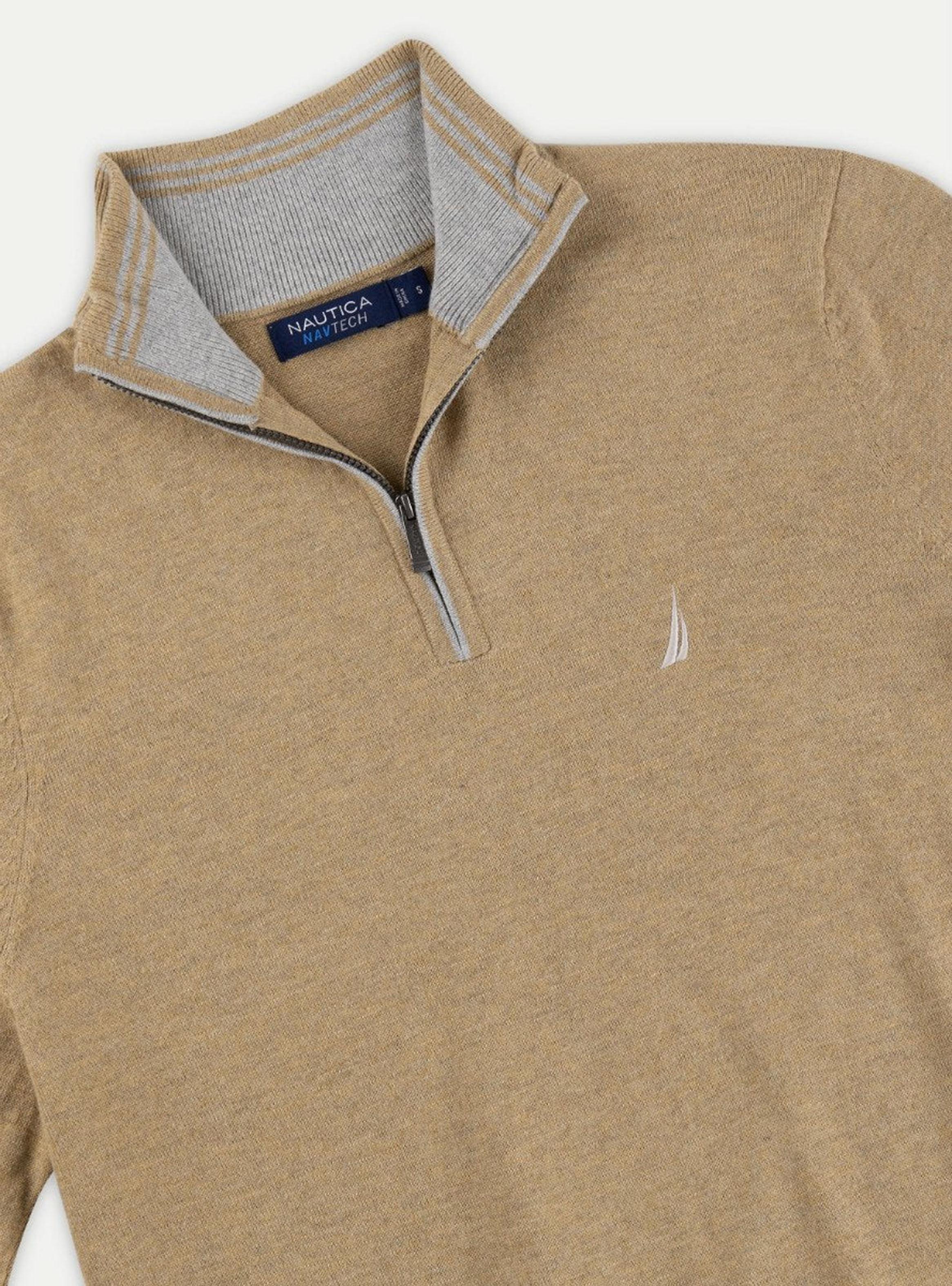 Sweater Logo Bordado Casual Cierre Medio-2
