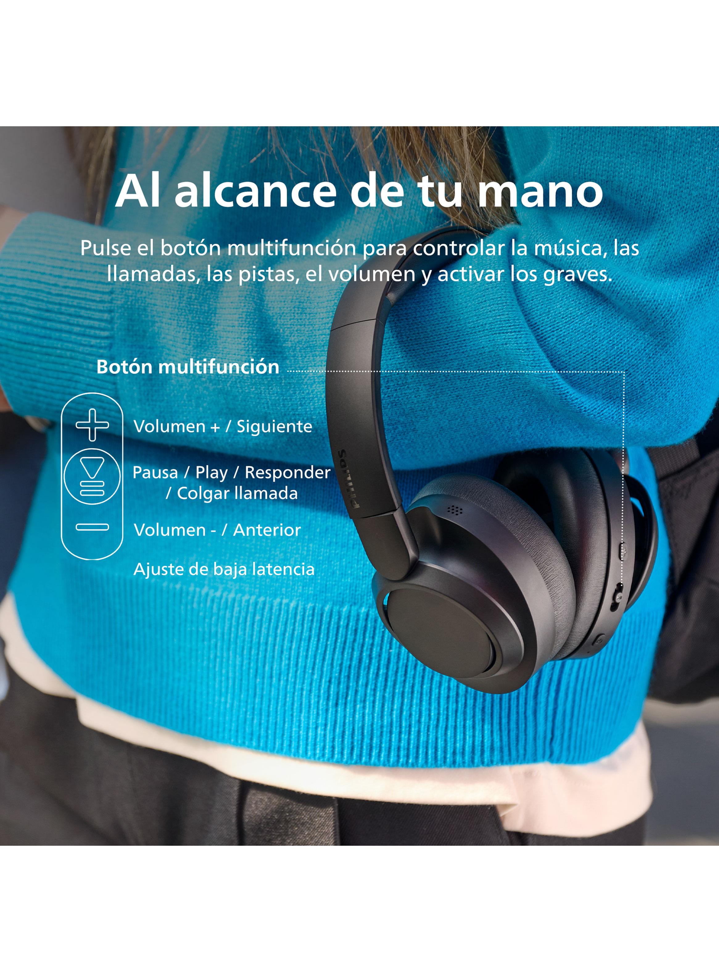 Audífonos Bluetooth Noise Cancelling TAH6509 Negro-4