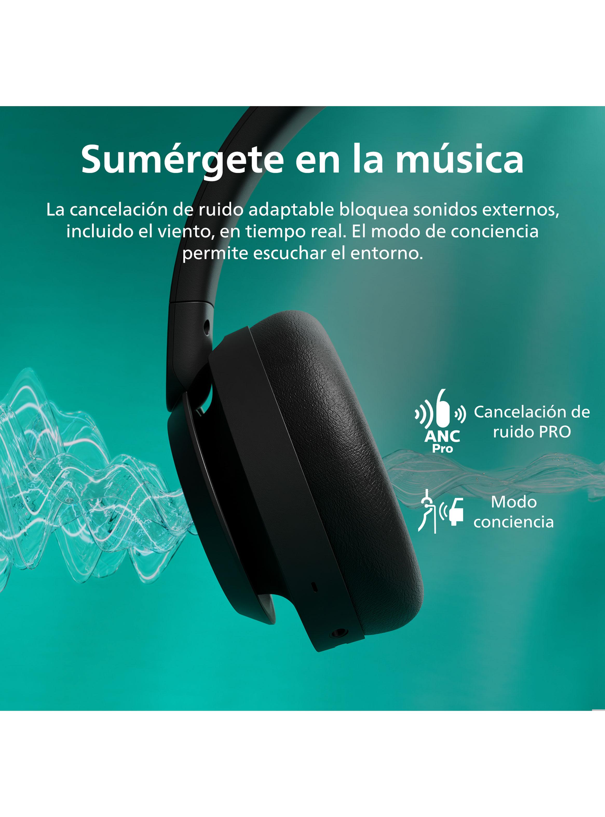 Audífonos Bluetooth Noise Cancelling TAH6509 Negro-2