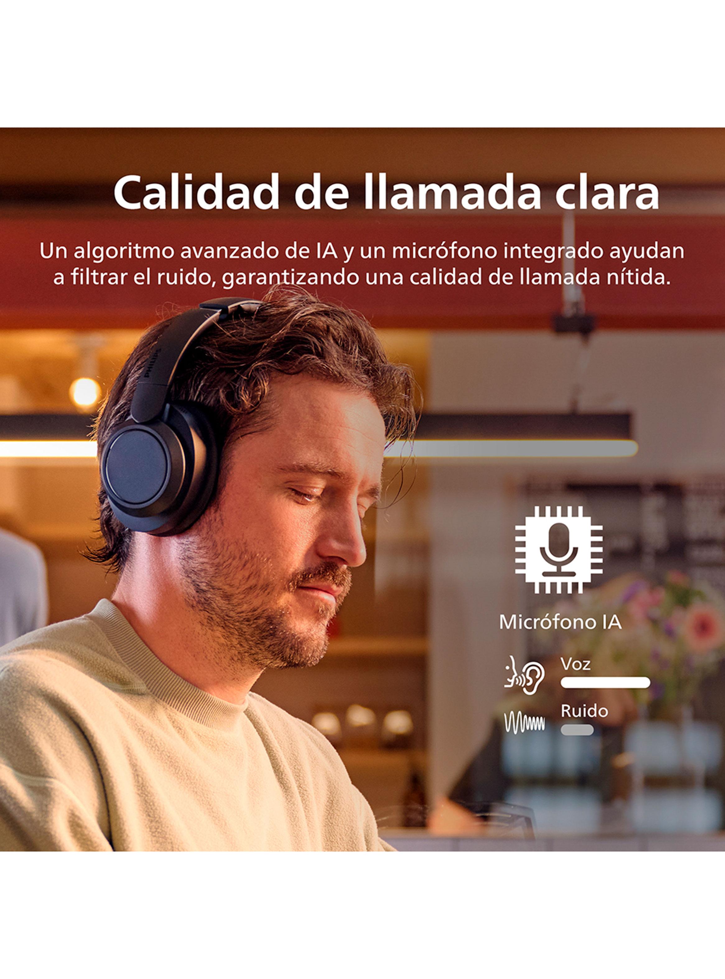 Audífonos Bluetooth Noise Cancelling TAH6509 Negro-6