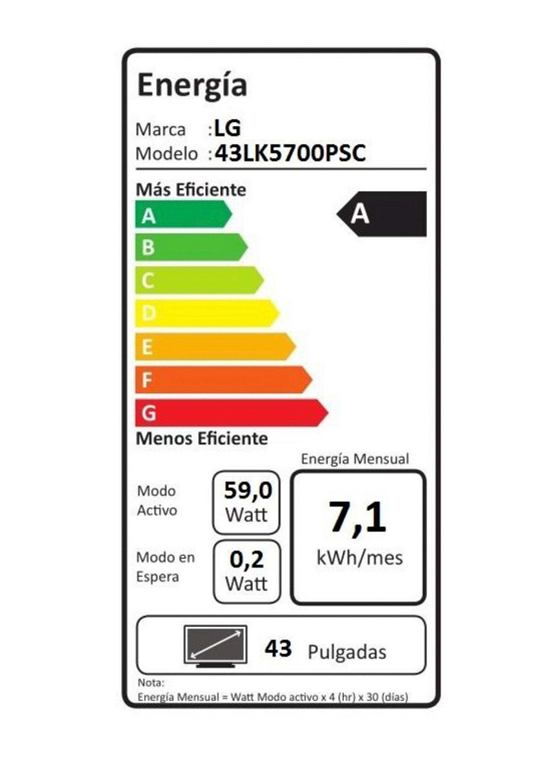 LED Smart TV LG 43" Full HD 43LK5700-3