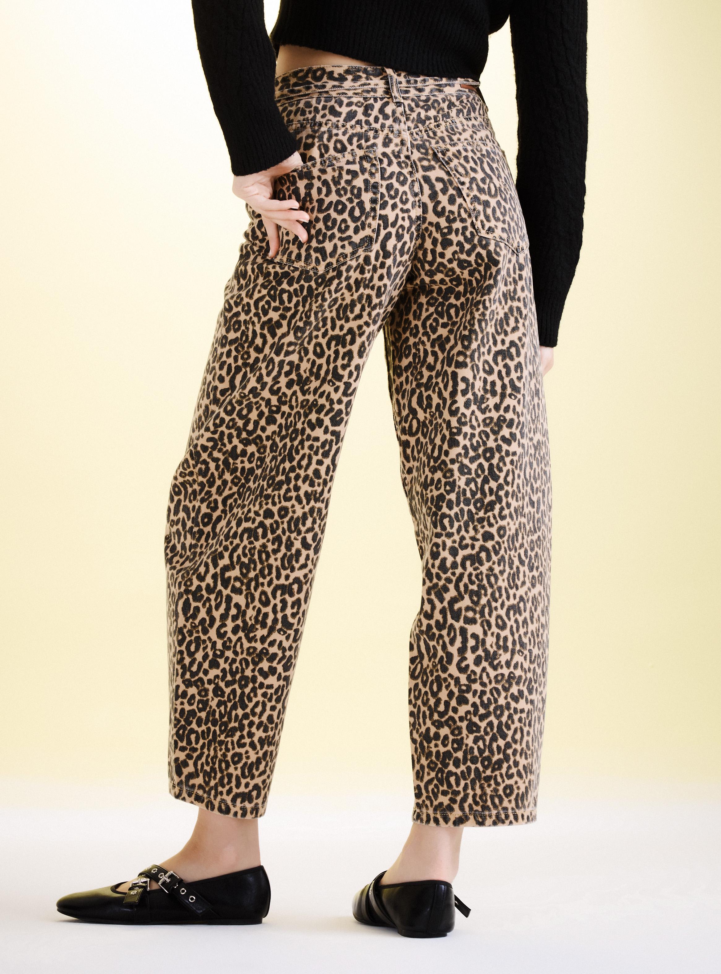 Jeans Balloon Animal Print Cinturón-1