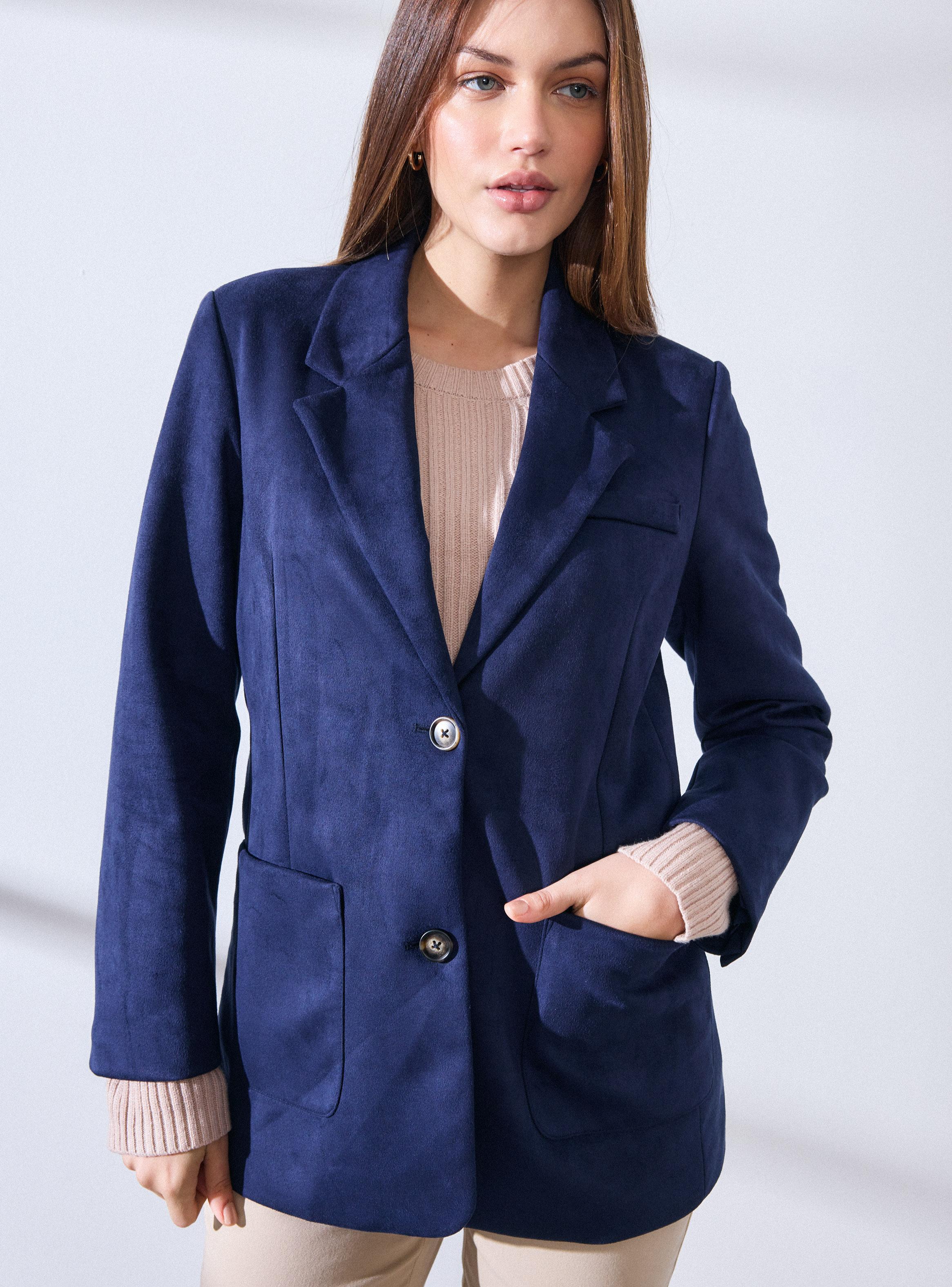 Blazer de Gamuza Sintética Forrado-2