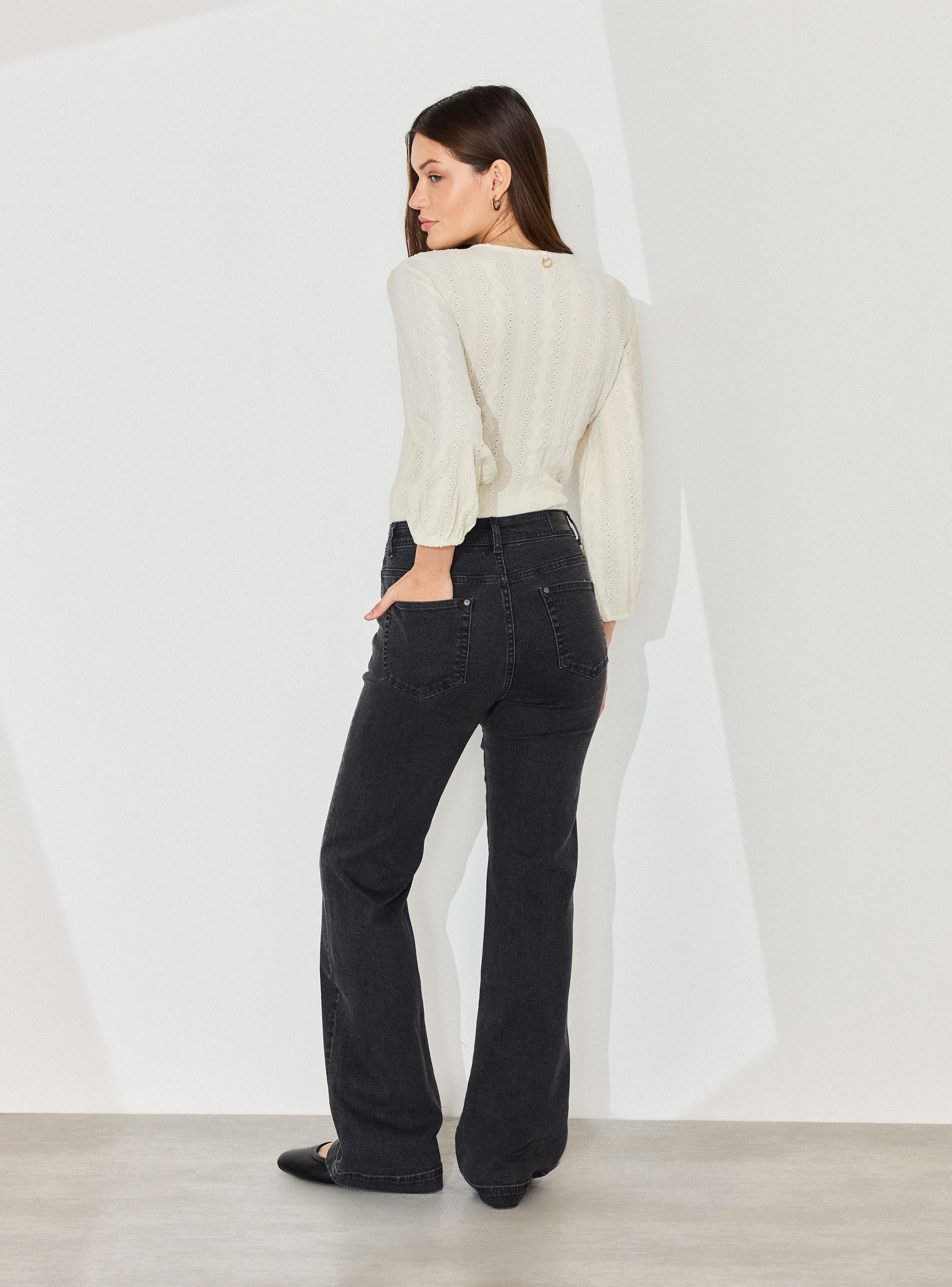 Jeans Fleare con Bolsillo Ojal Delantero-5