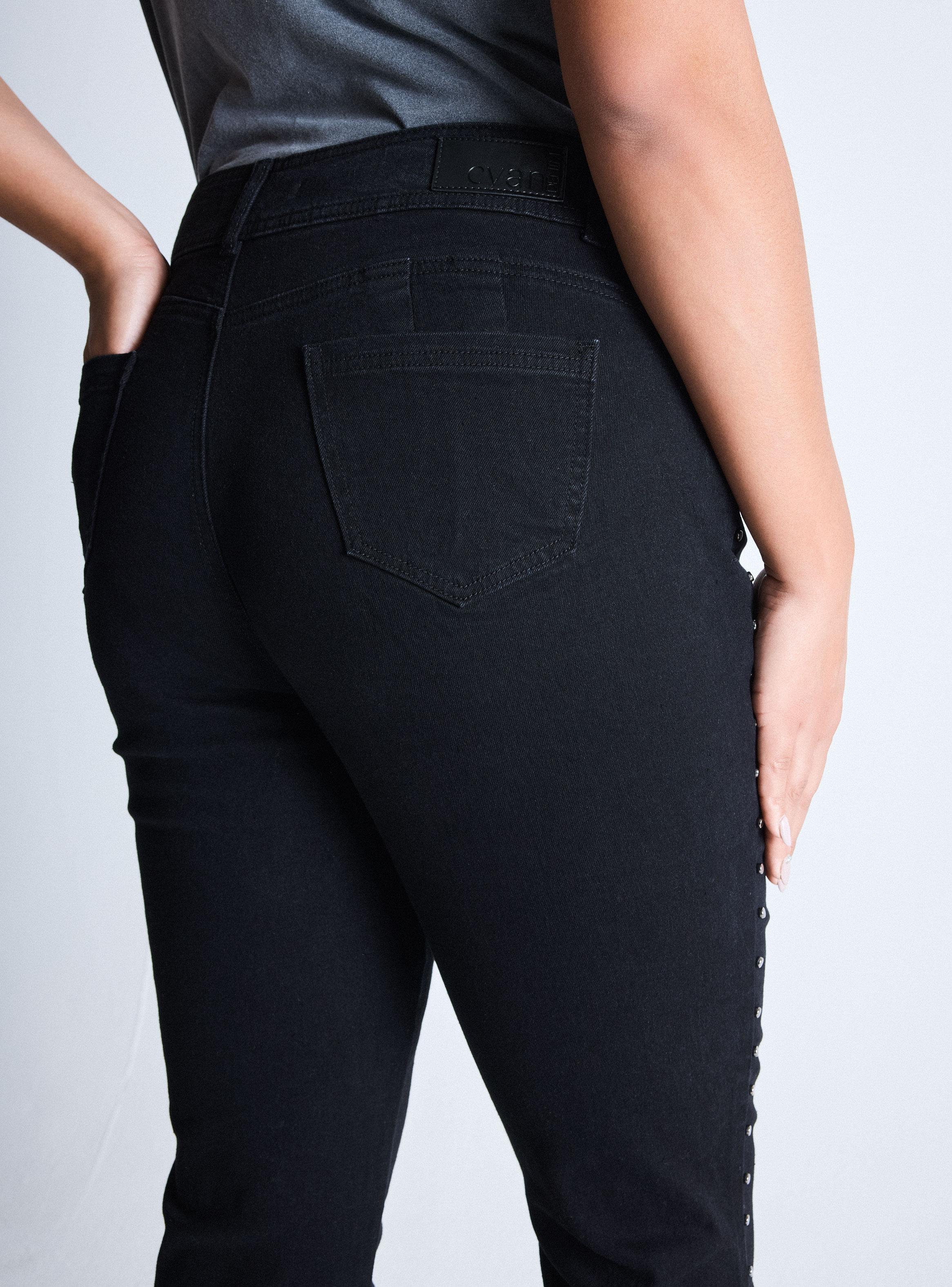 Jeans Flare Tachas Costados Curvy-3