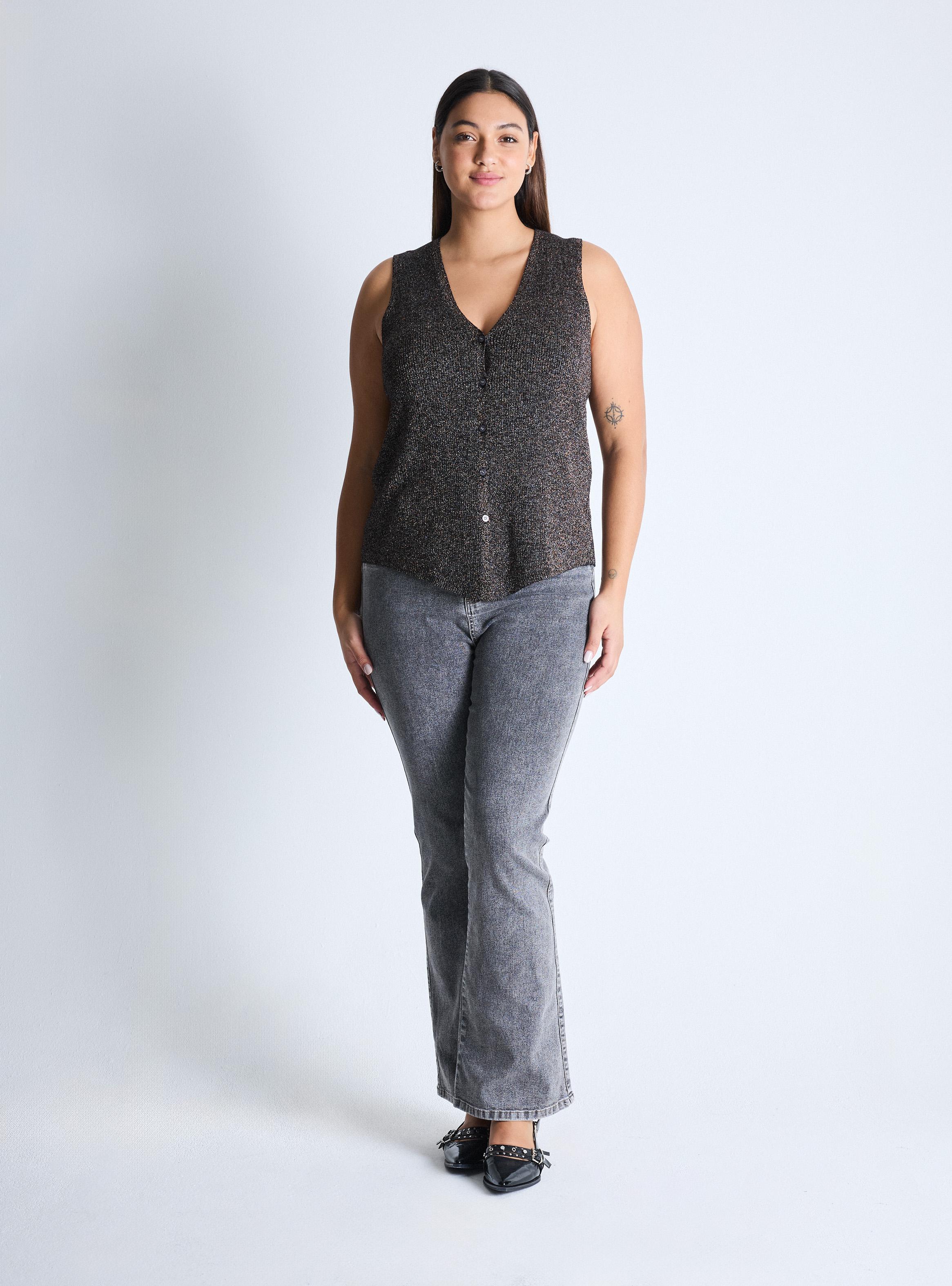 Chaleco sin Mangas Metalizado Curvy-4