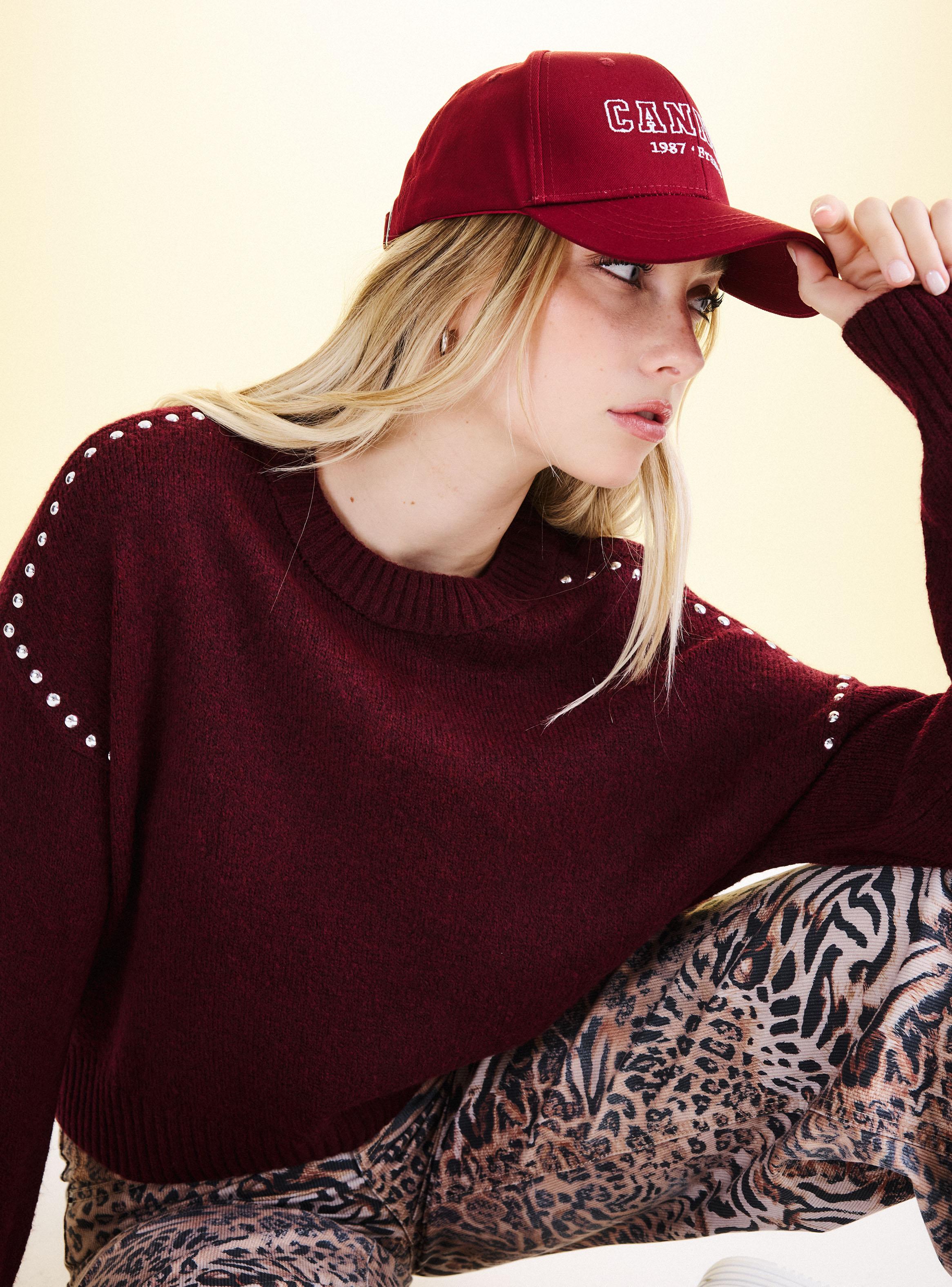 Sweater Cuello Mock con Corte en Escote-2