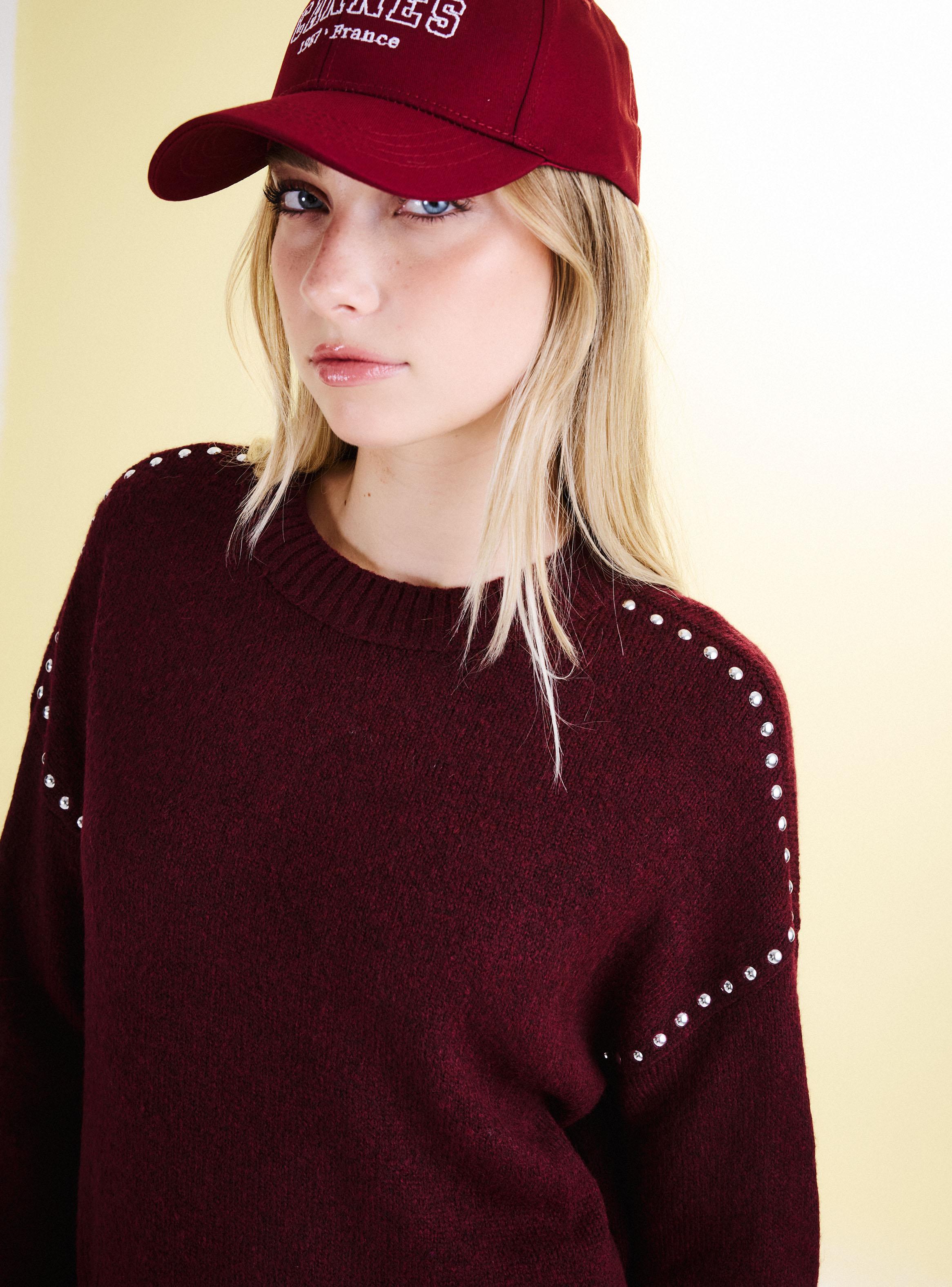 Sweater Cuello Mock con Corte en Escote-3
