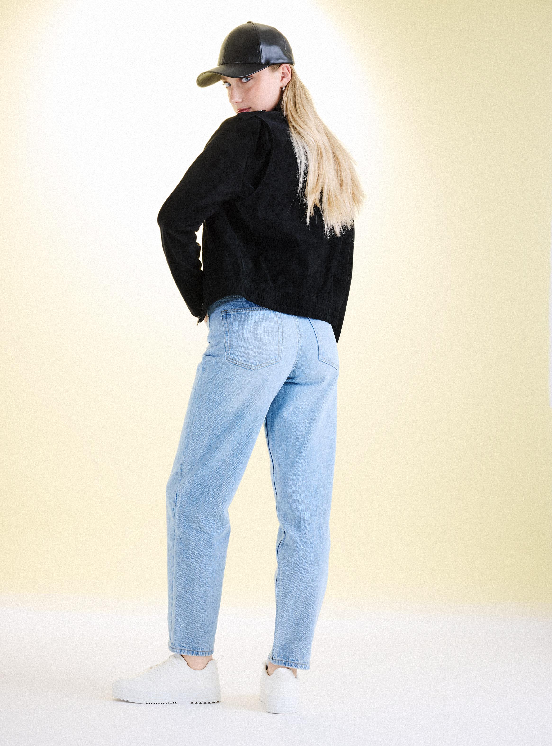 Chaqueta Biker Efecto Suede-5