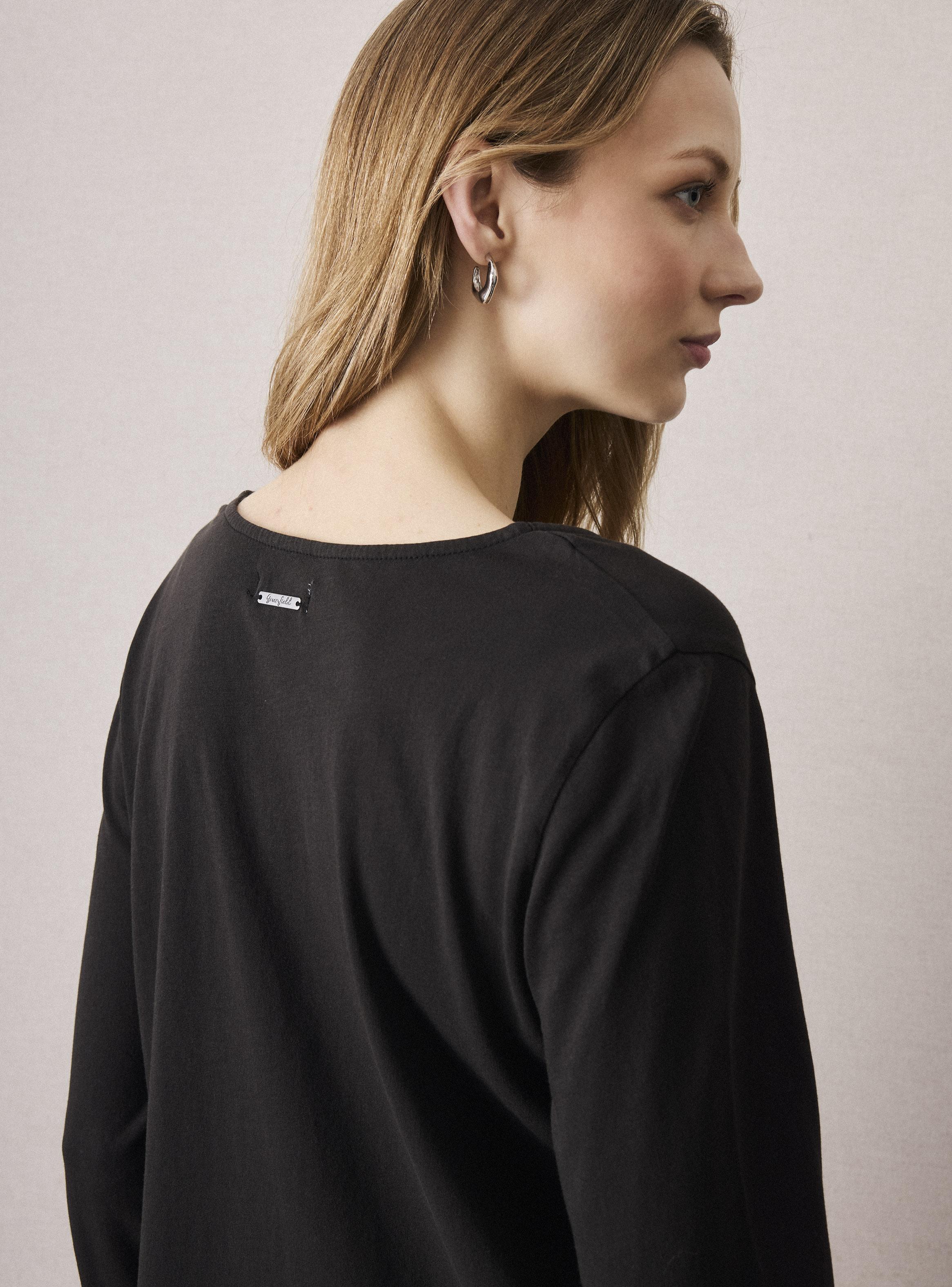Polera Corte Peplum con Proceso de Lavado-3
