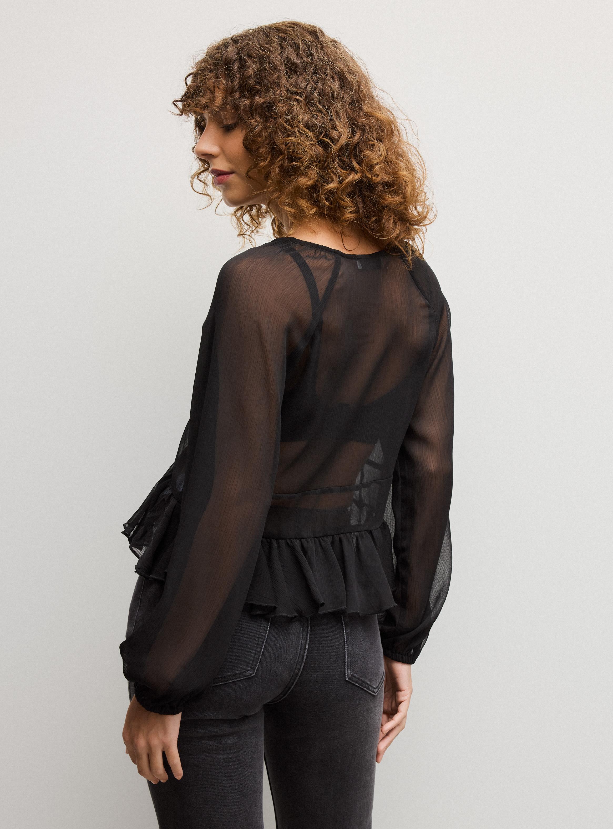Blusa Transparencia con Vuelos-1