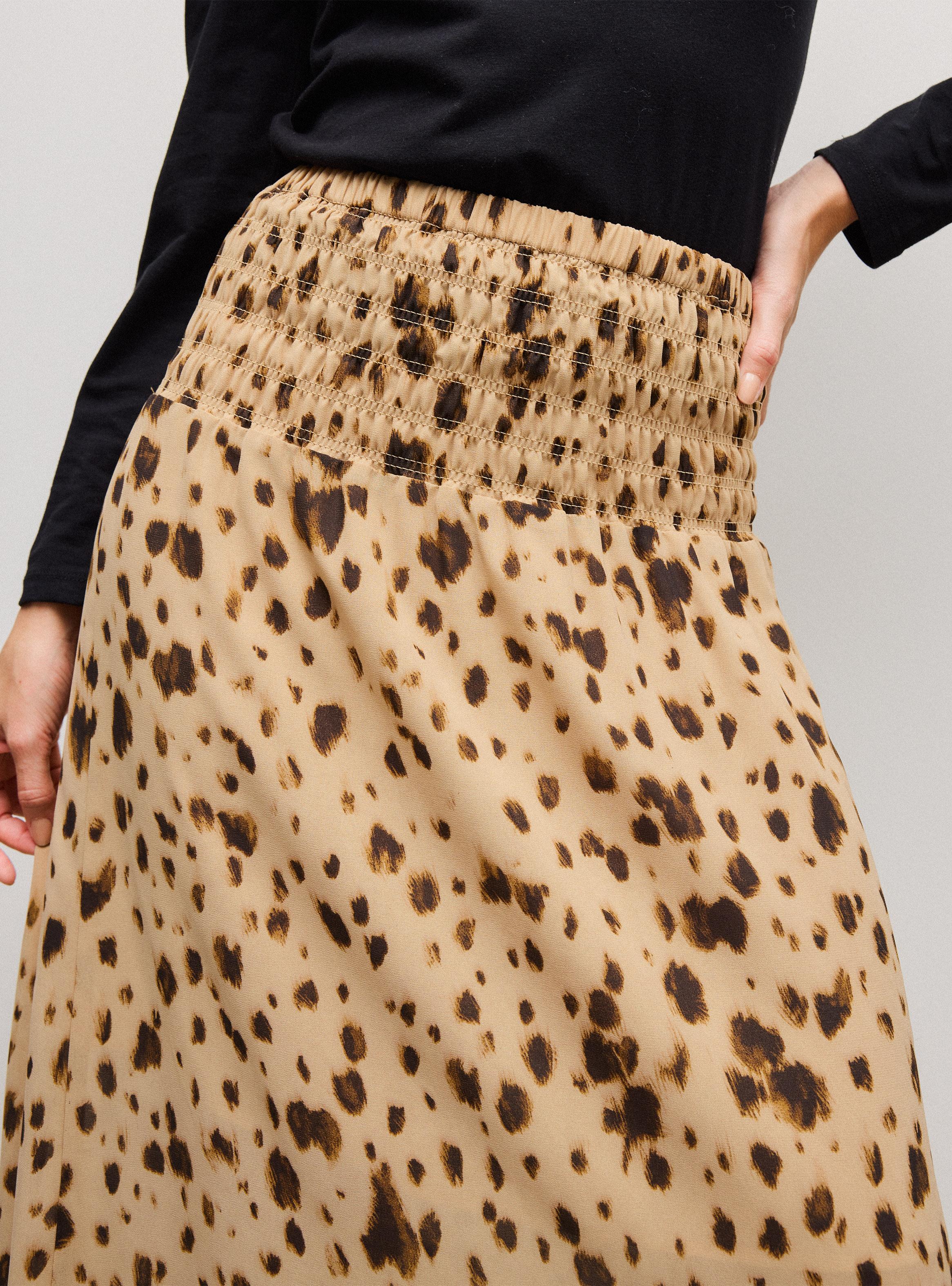 Falda Maxi Amplia Estampada-2