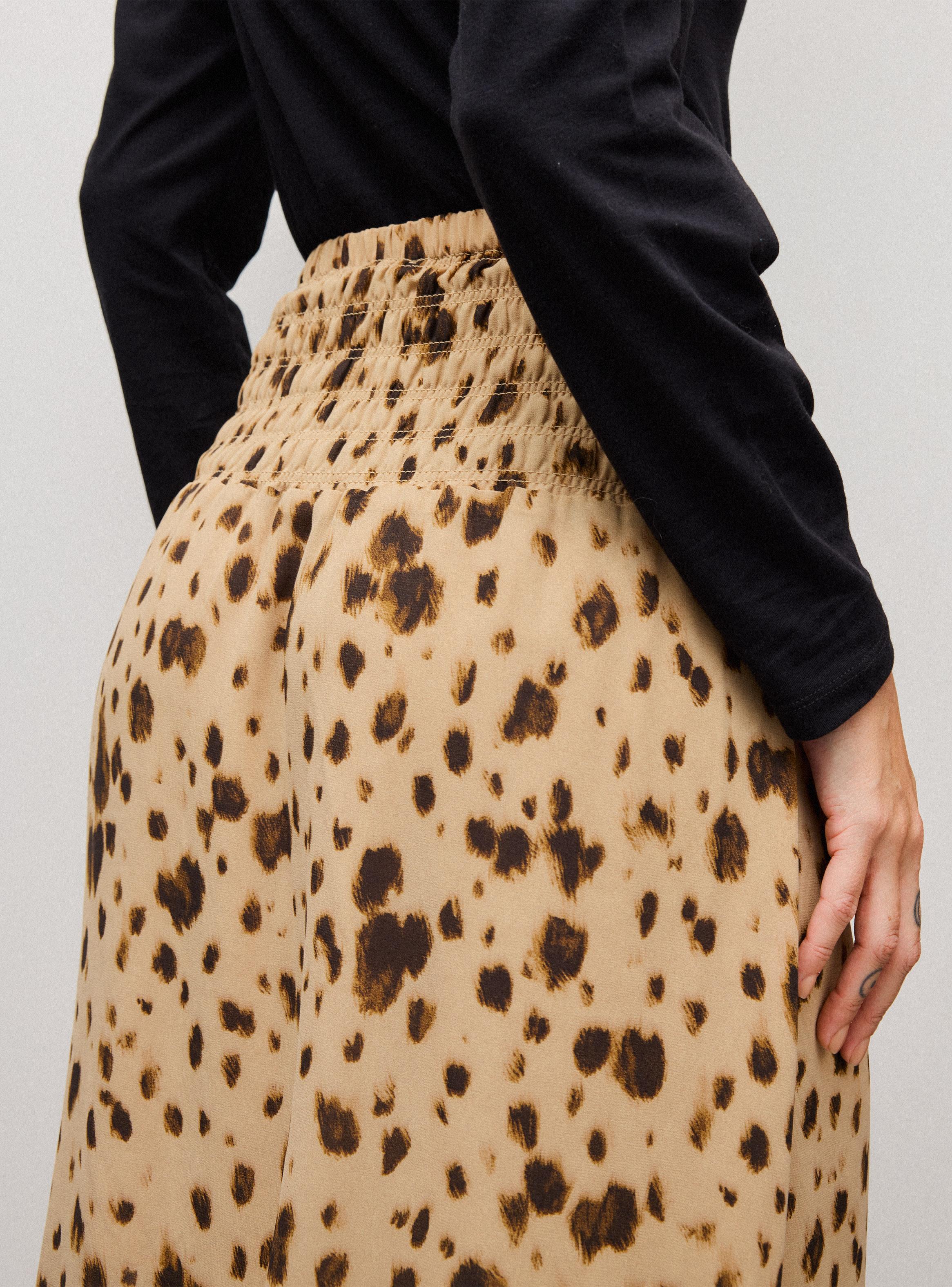 Falda Maxi Amplia Estampada-3