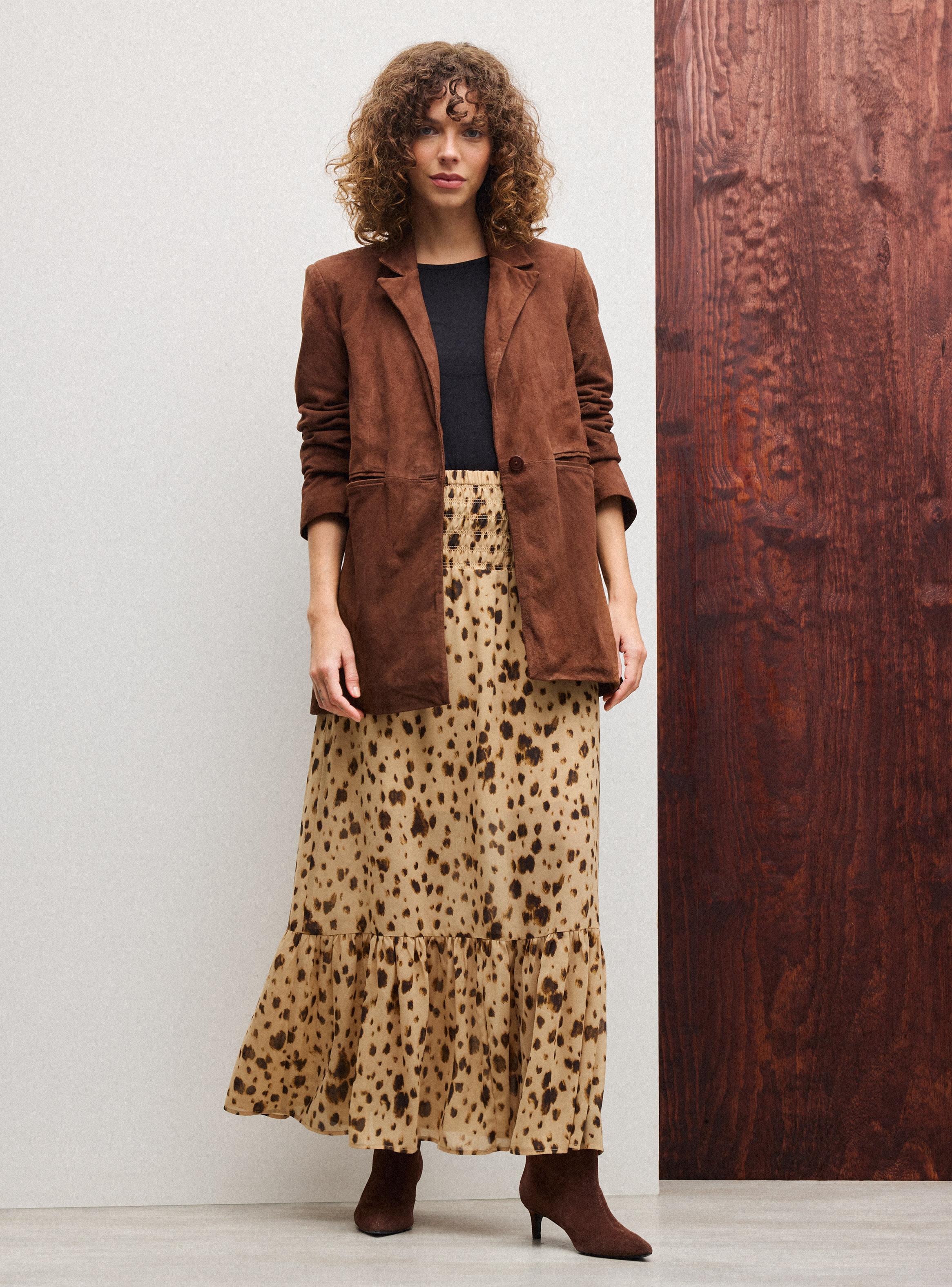 Falda Maxi Amplia Estampada-4