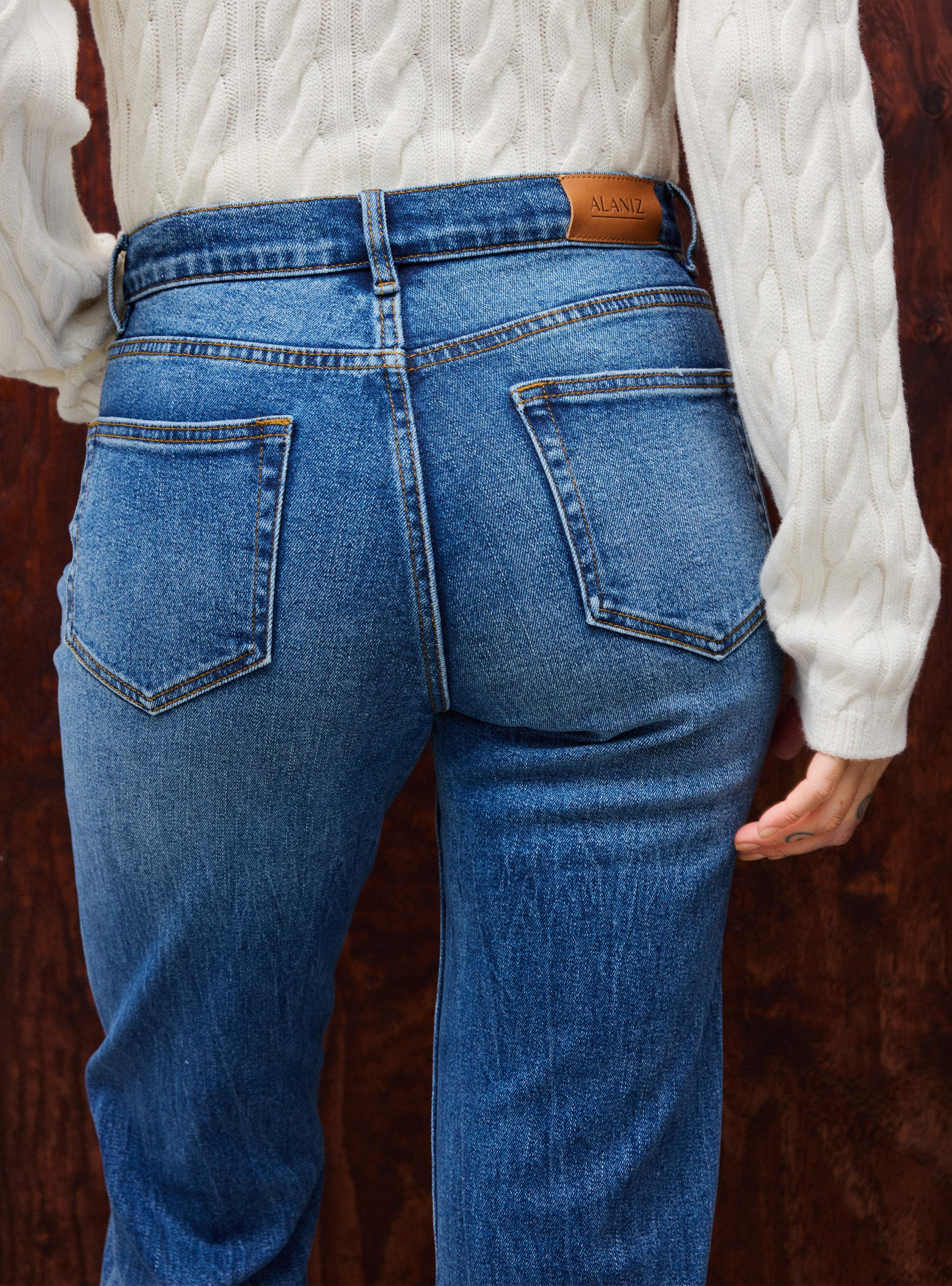 Jeans Straight Roll Up-3