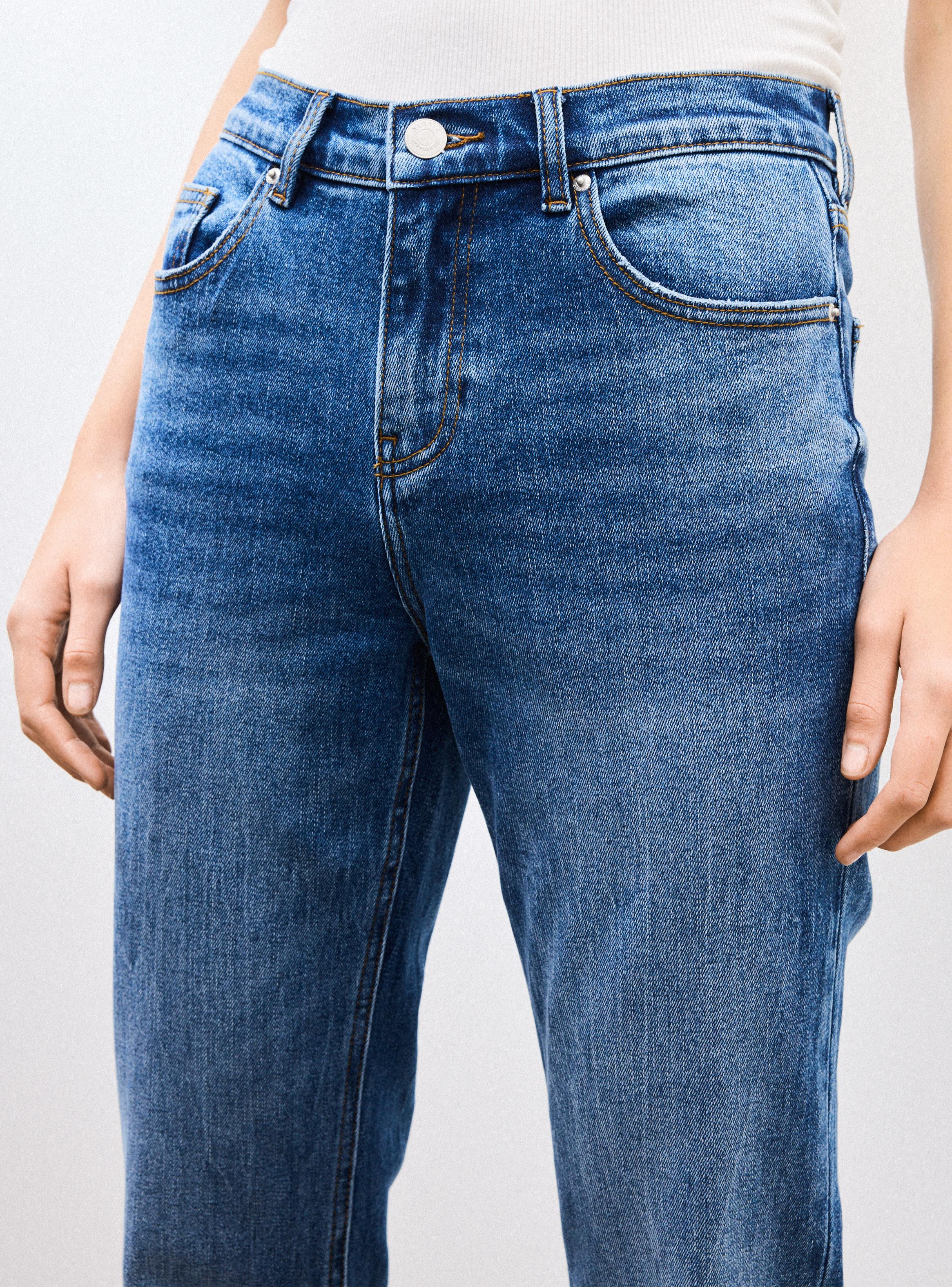 Jeans Straight Roll Up-2