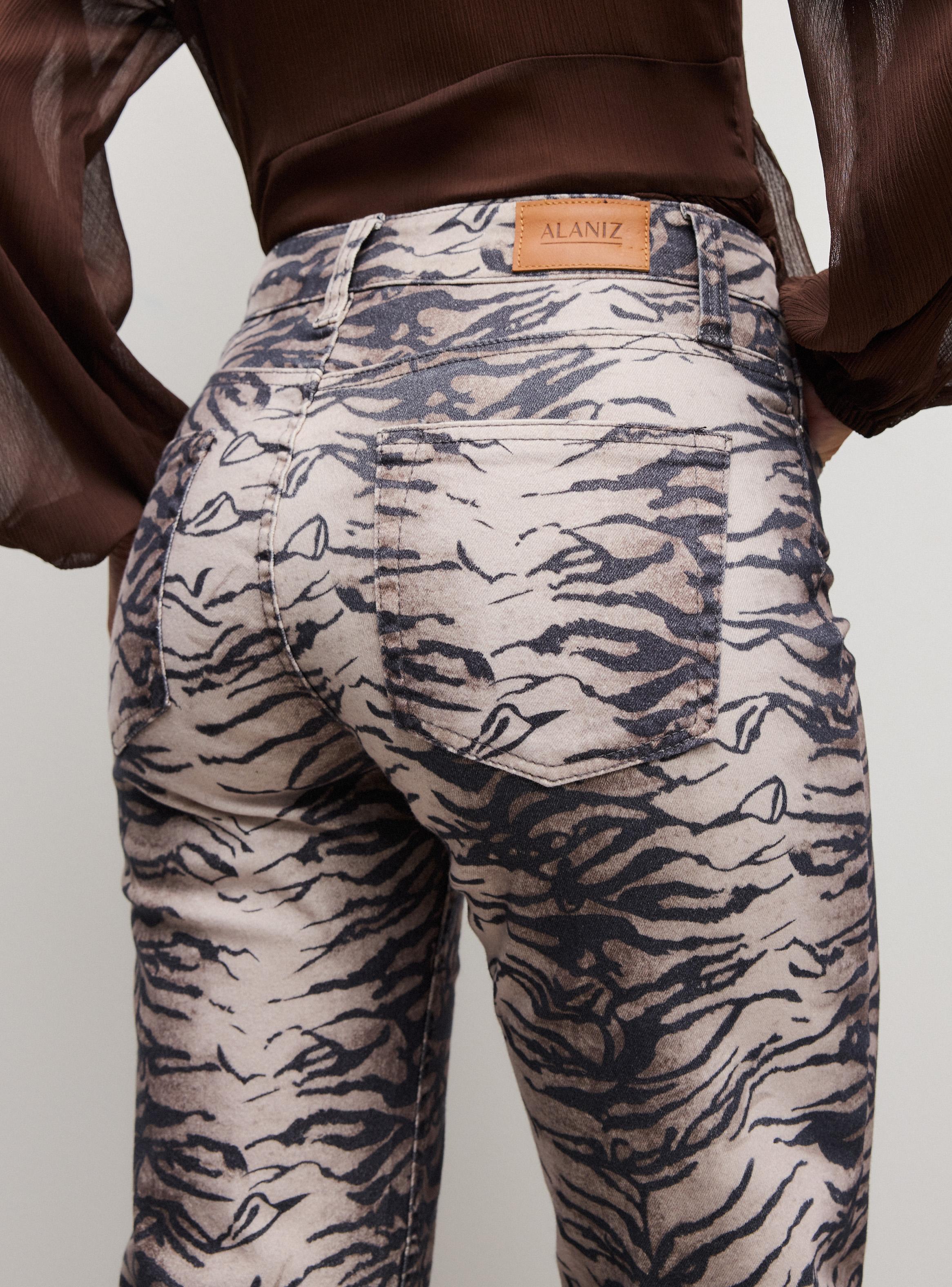 Jeans Boot Cut Print Tigre-3