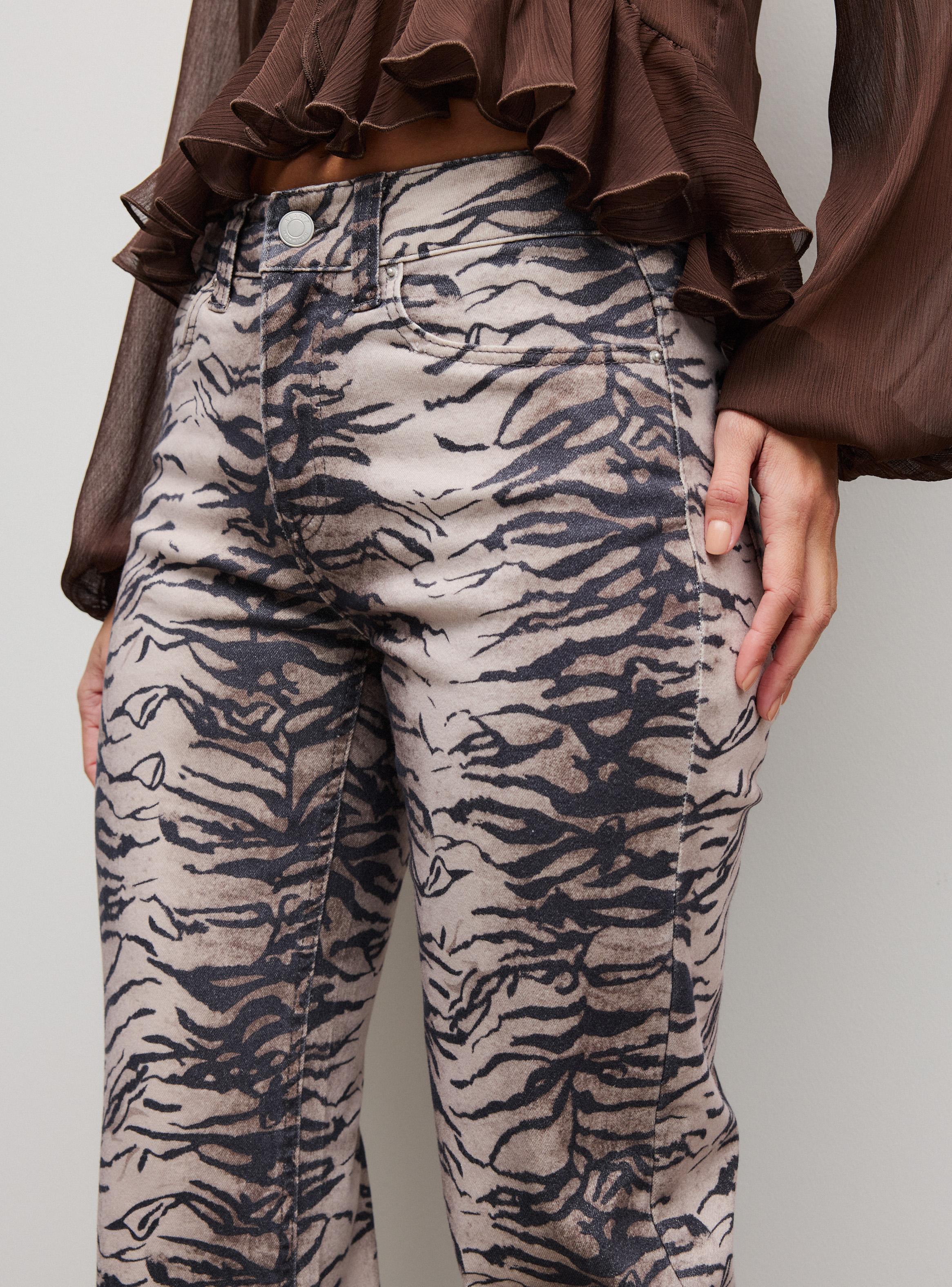 Jeans Boot Cut Print Tigre-2