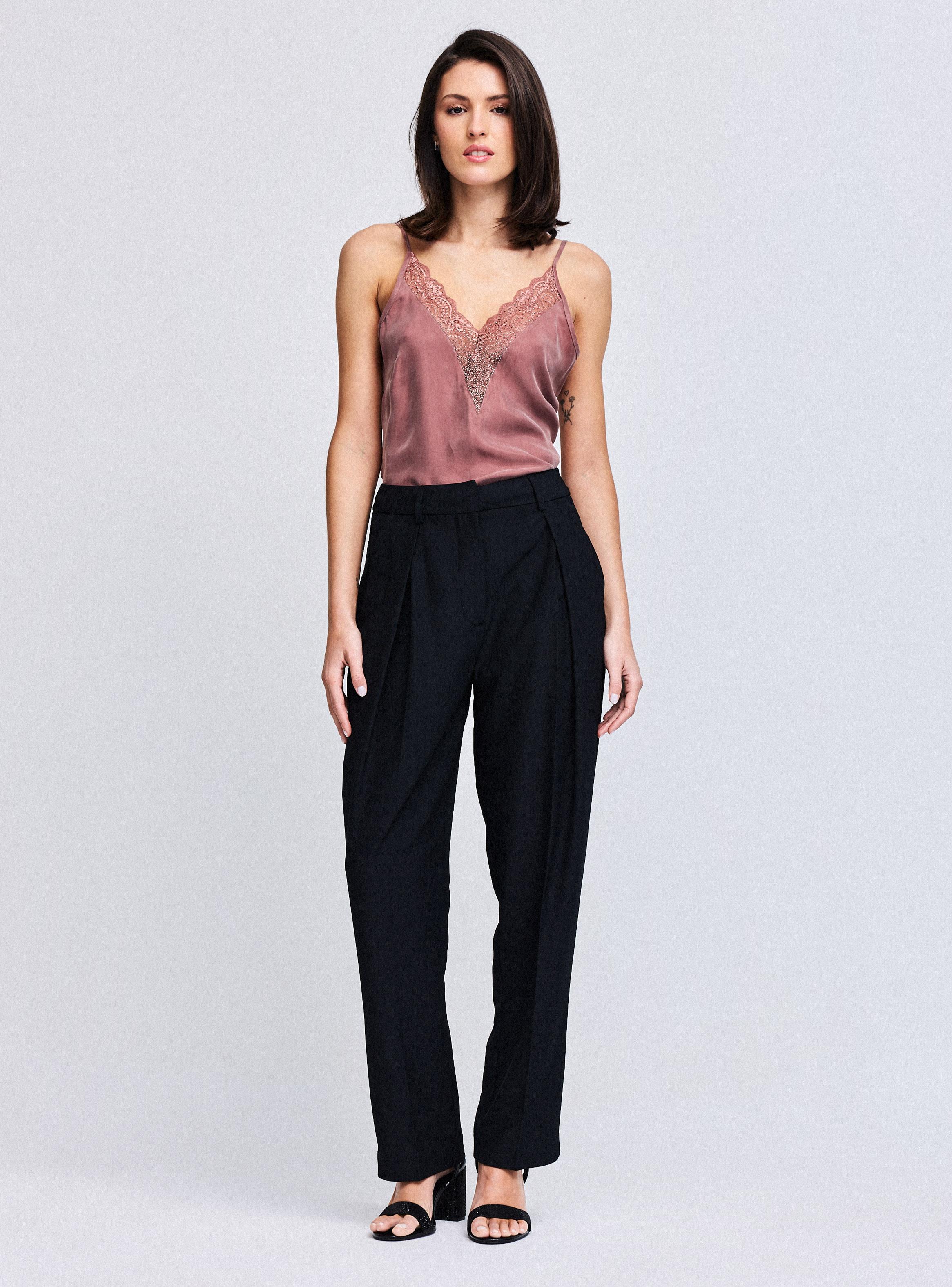 Pantalón con Pinzas Twill-4