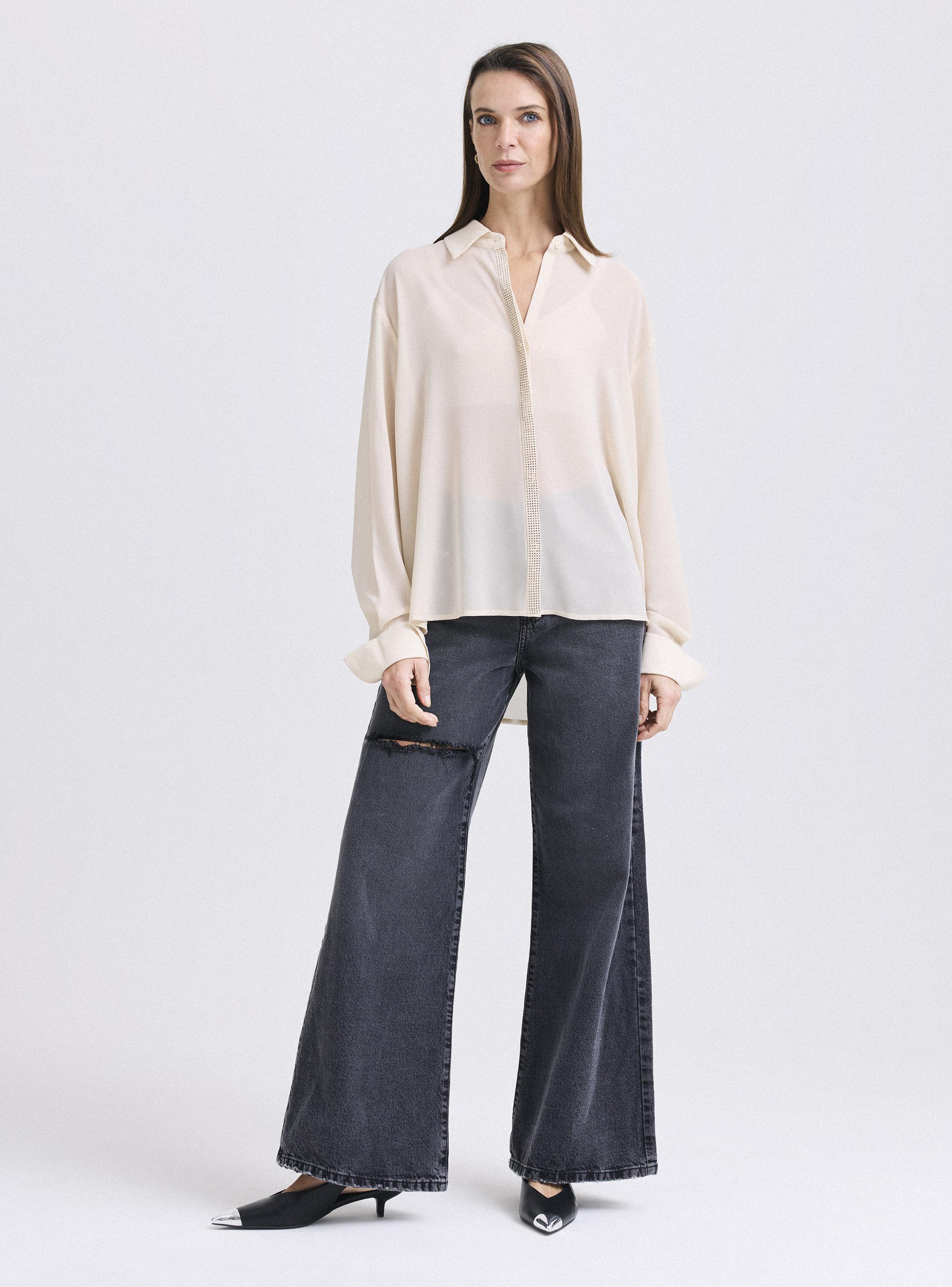 Blusa con Tapeta de Cristales-4