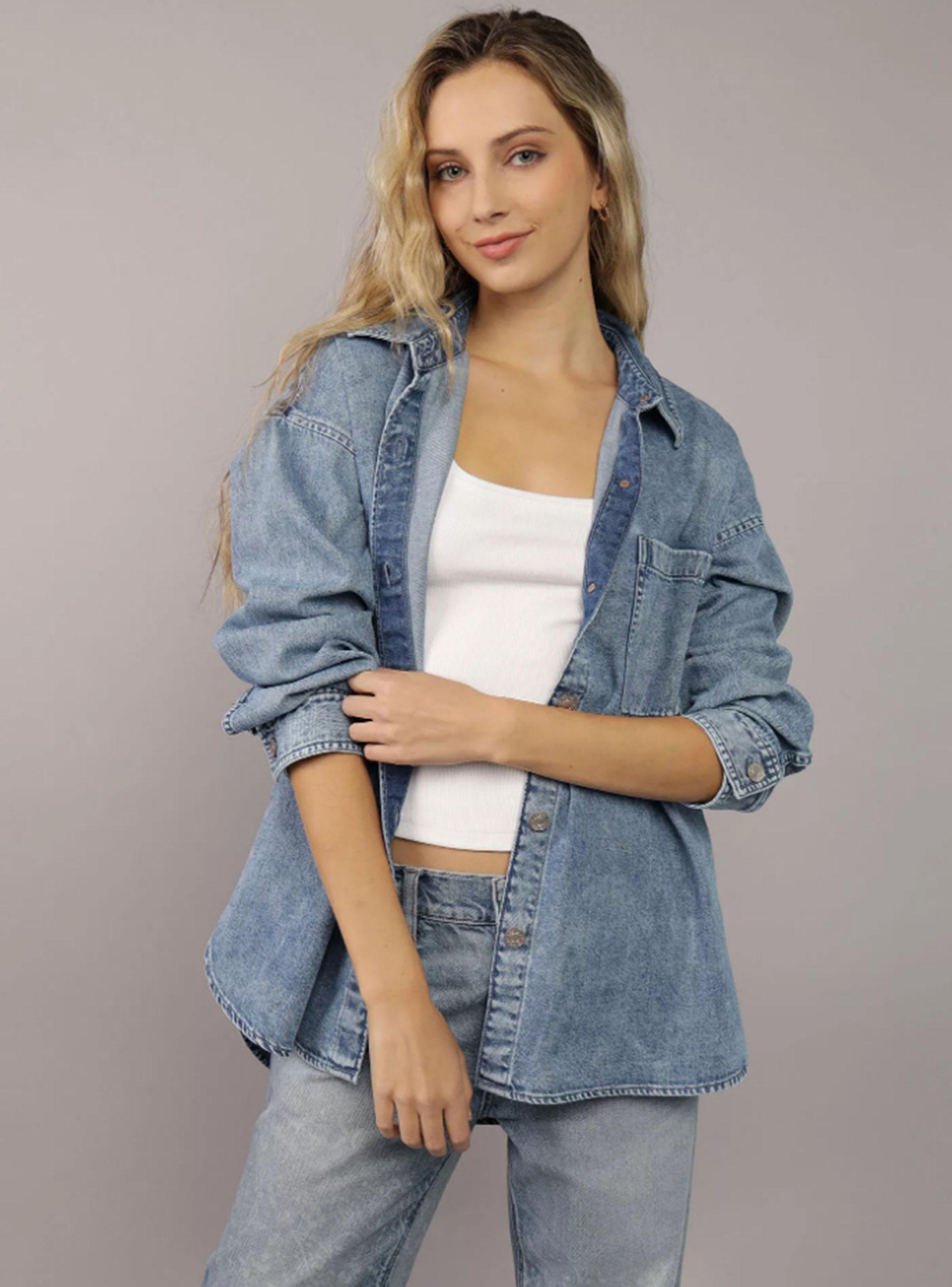 Camisa Ae Denim Botones-0
