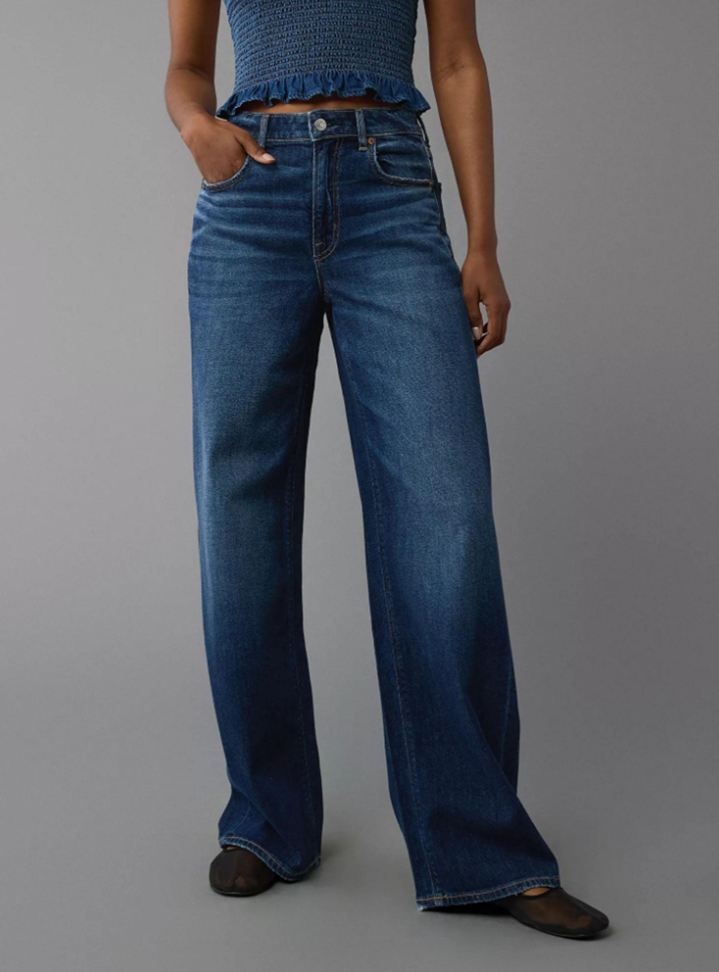 Jeans Ae Super High-Waisted Wide-Leg Holgado Stretch-0
