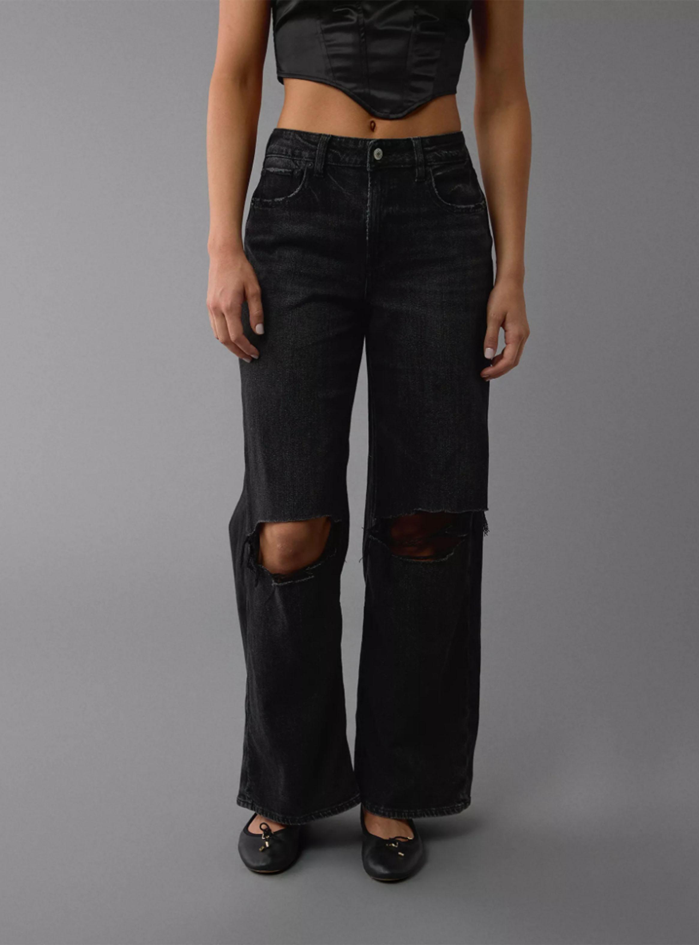 Jeans Stretch Super High-Waisted Baggy Wide-Leg-0