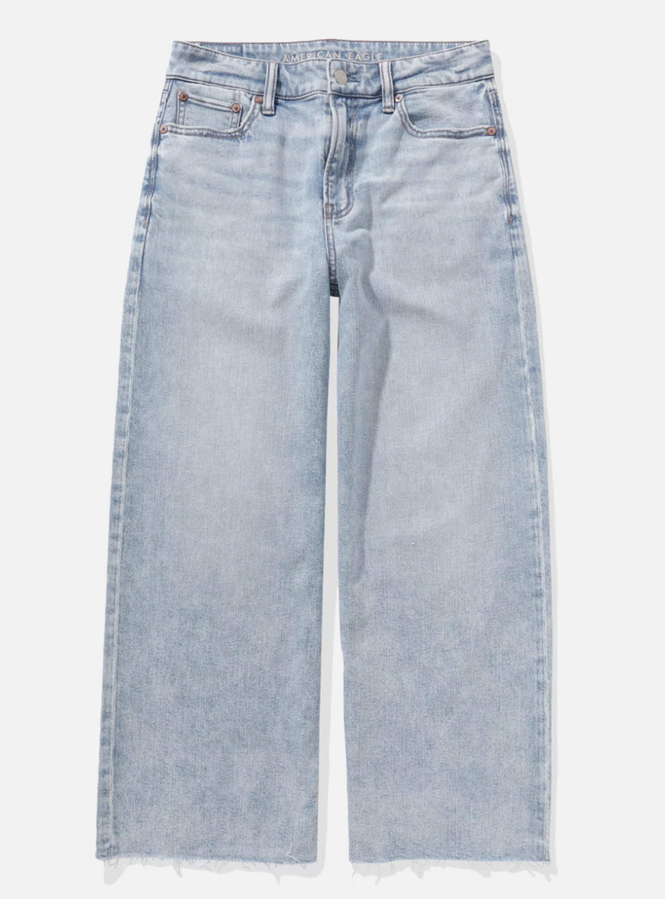 Jeans Wide-Leg Crop Stretch Holgado con Rasgados-2