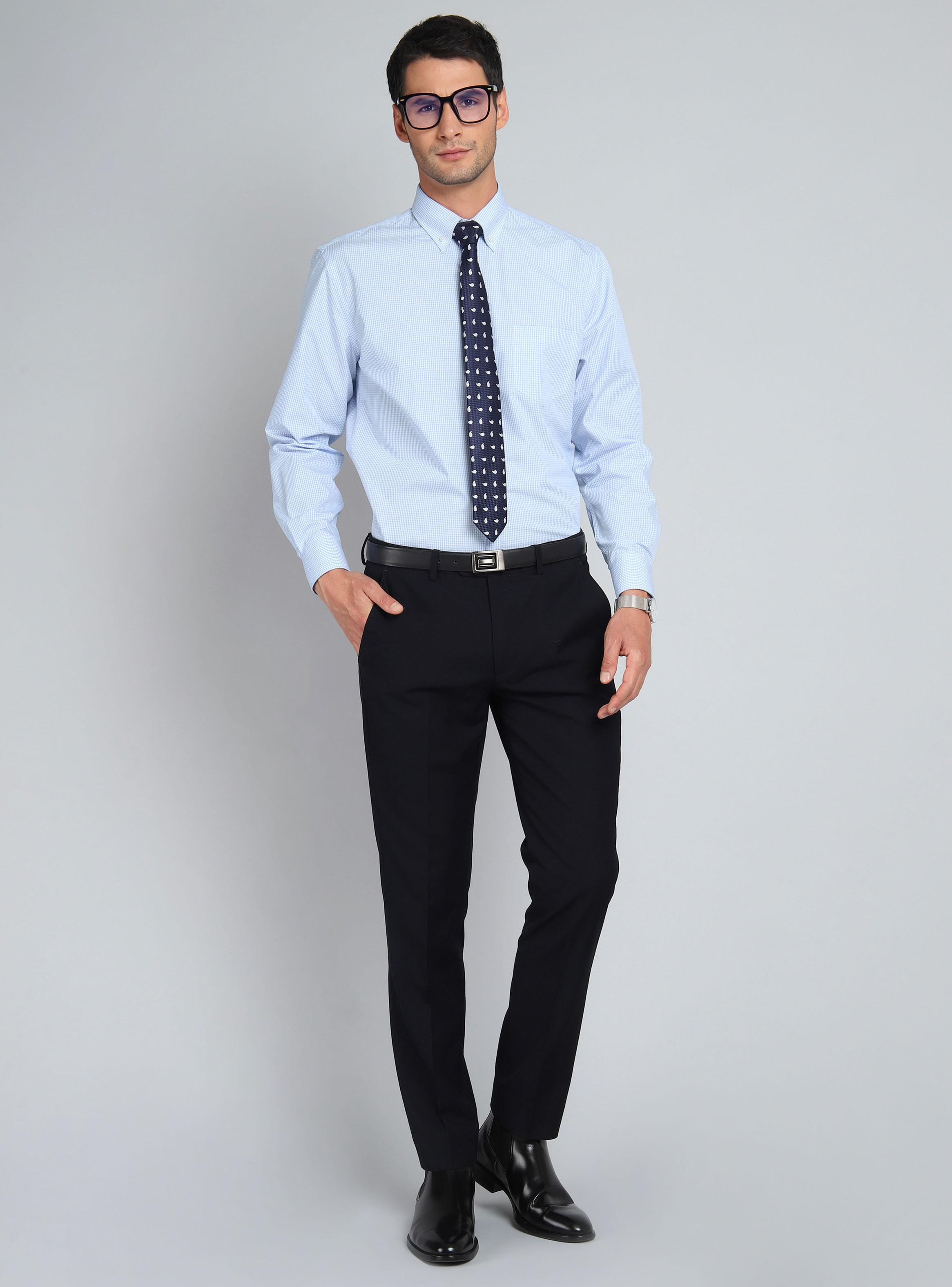 Camisa Formal Diseño a Cuadros-4