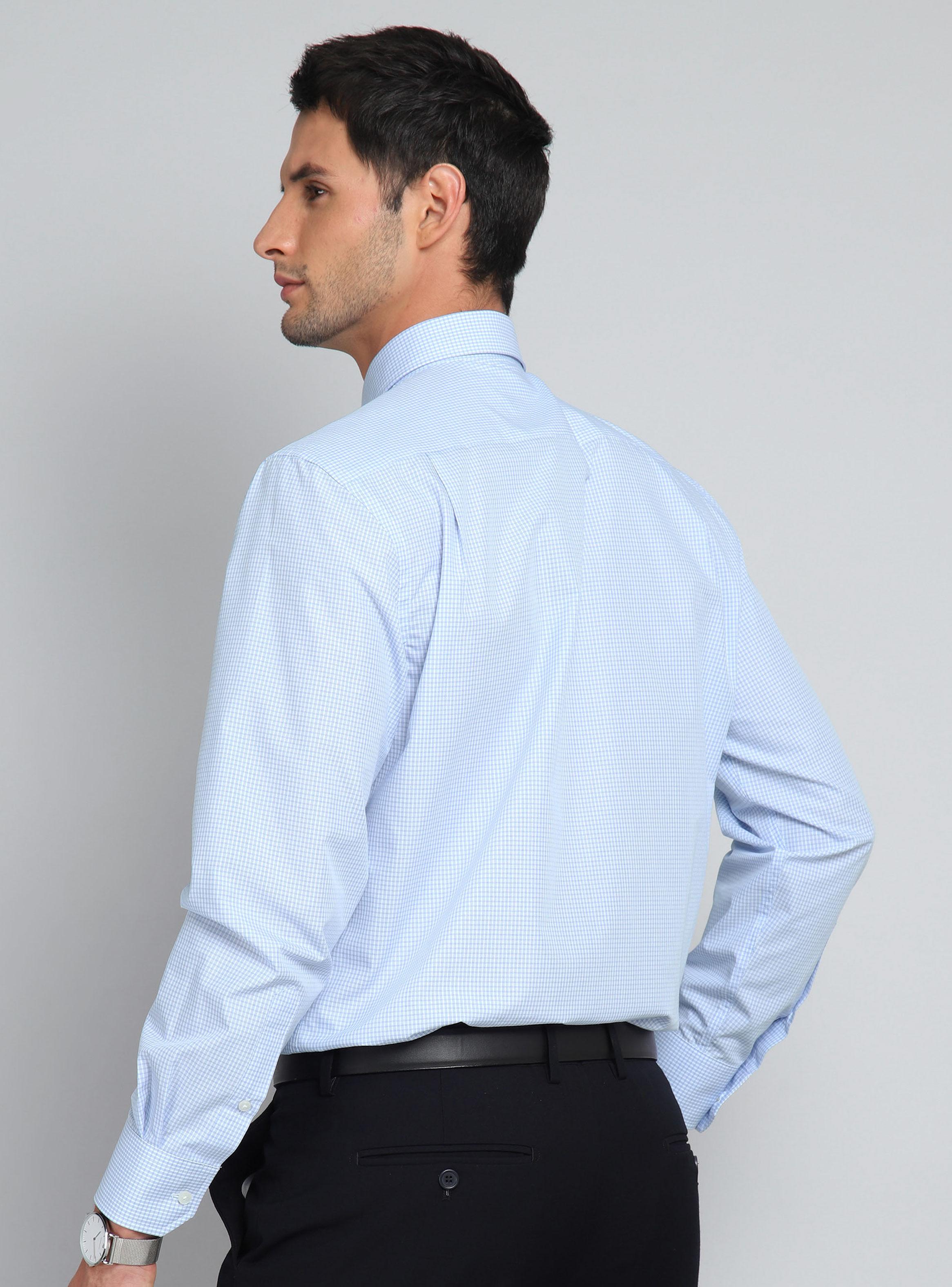Camisa Formal Diseño a Cuadros-1