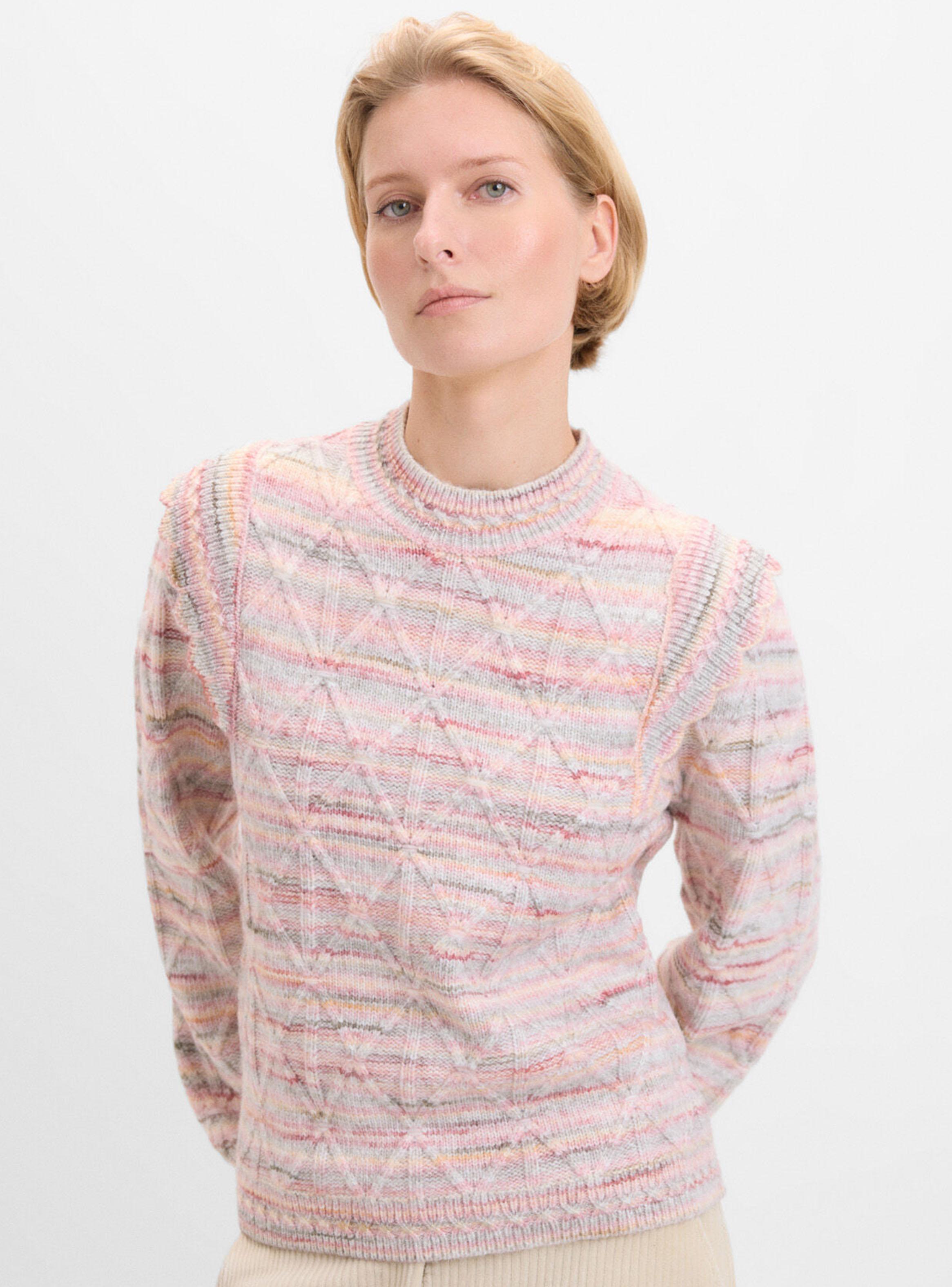 Sweater Manga Aglobada Multicolor-0