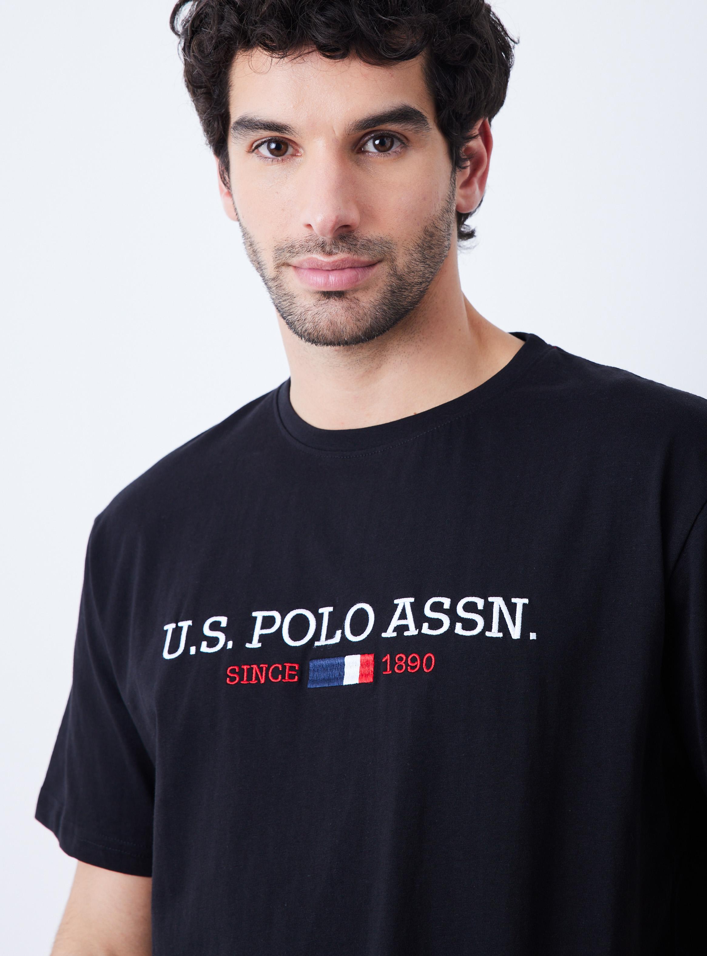 Polera Jersey Cuello Redondo Logo Bordado-2