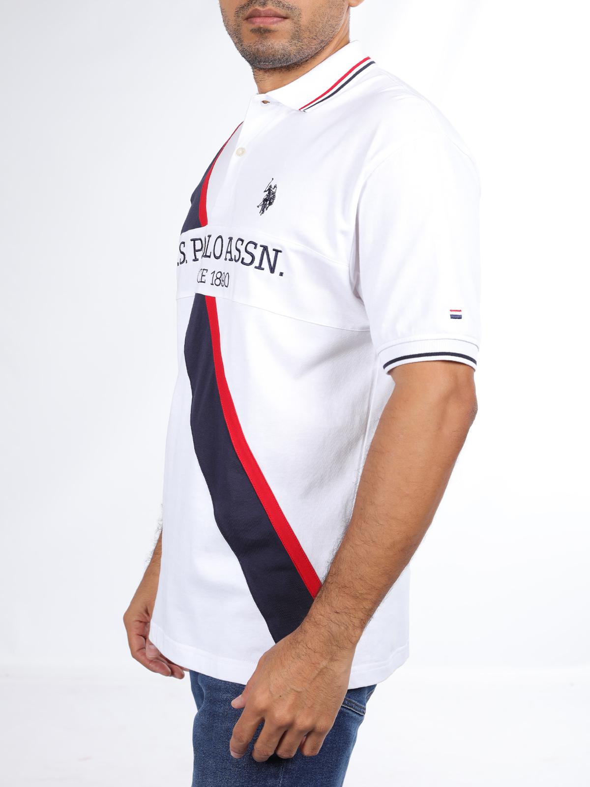 Polera Polo Jersey Linea Diagonal-1