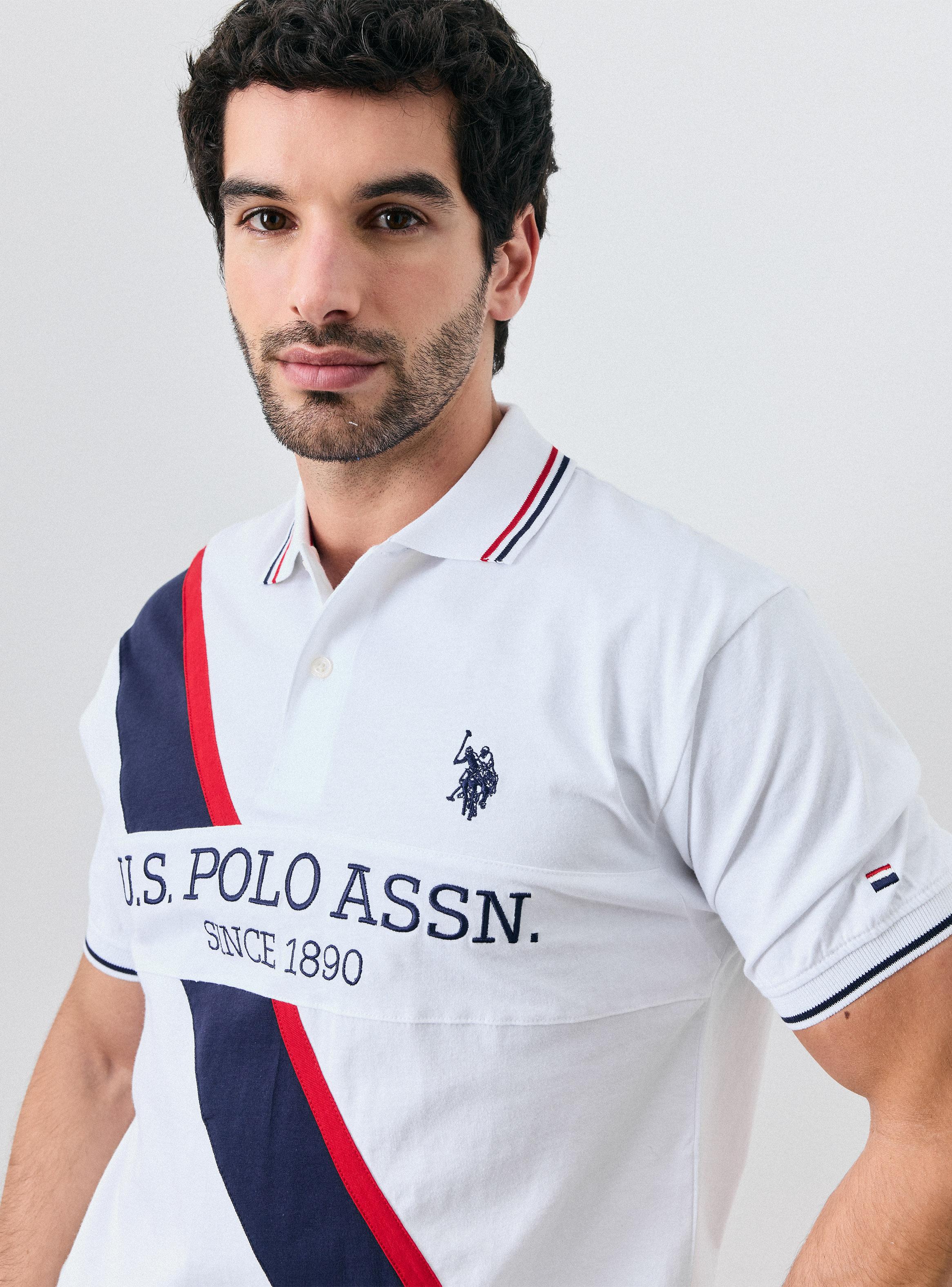 Polera Polo Jersey Linea Diagonal-2