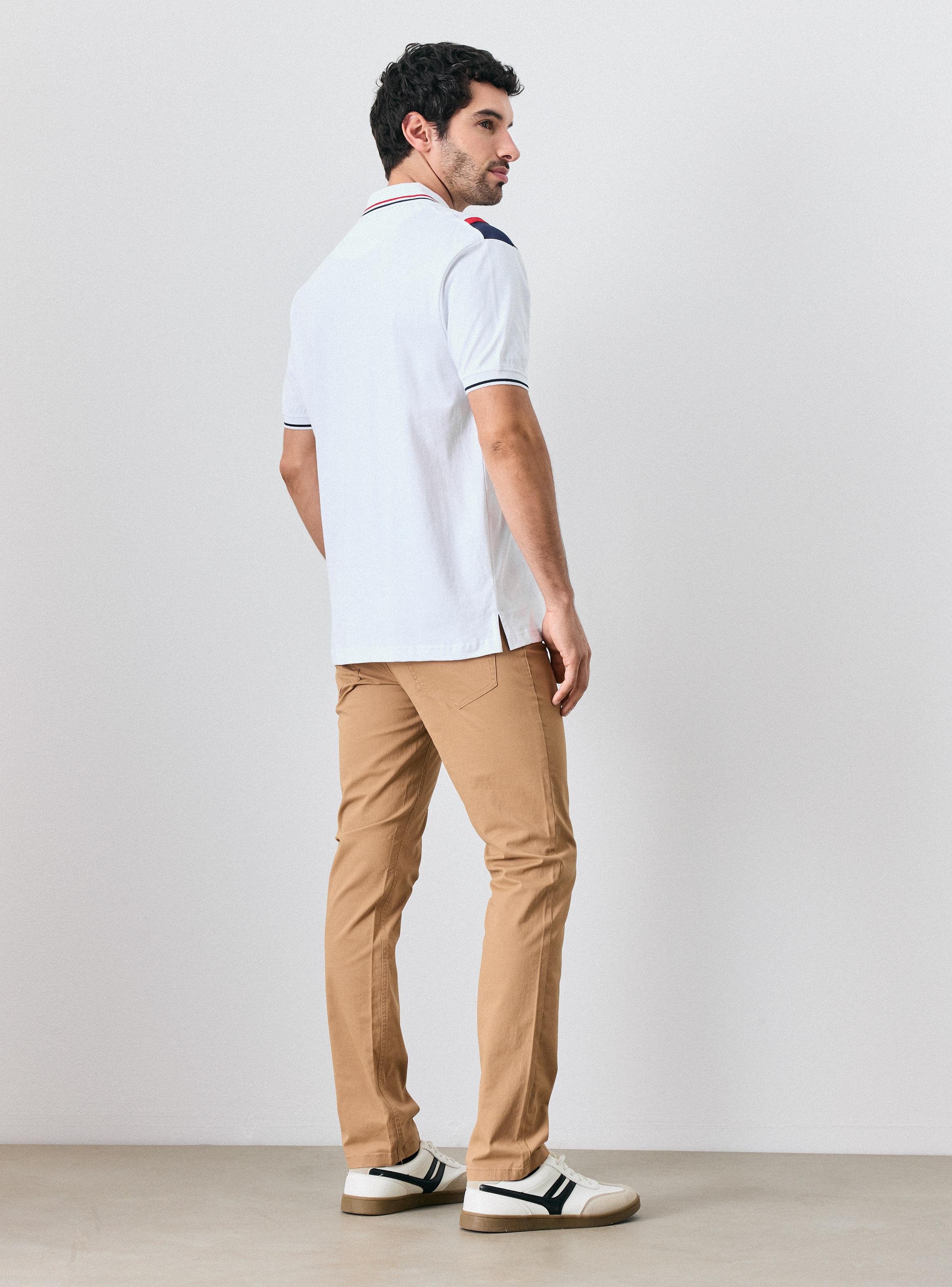 Polera Polo Jersey Linea Diagonal-5