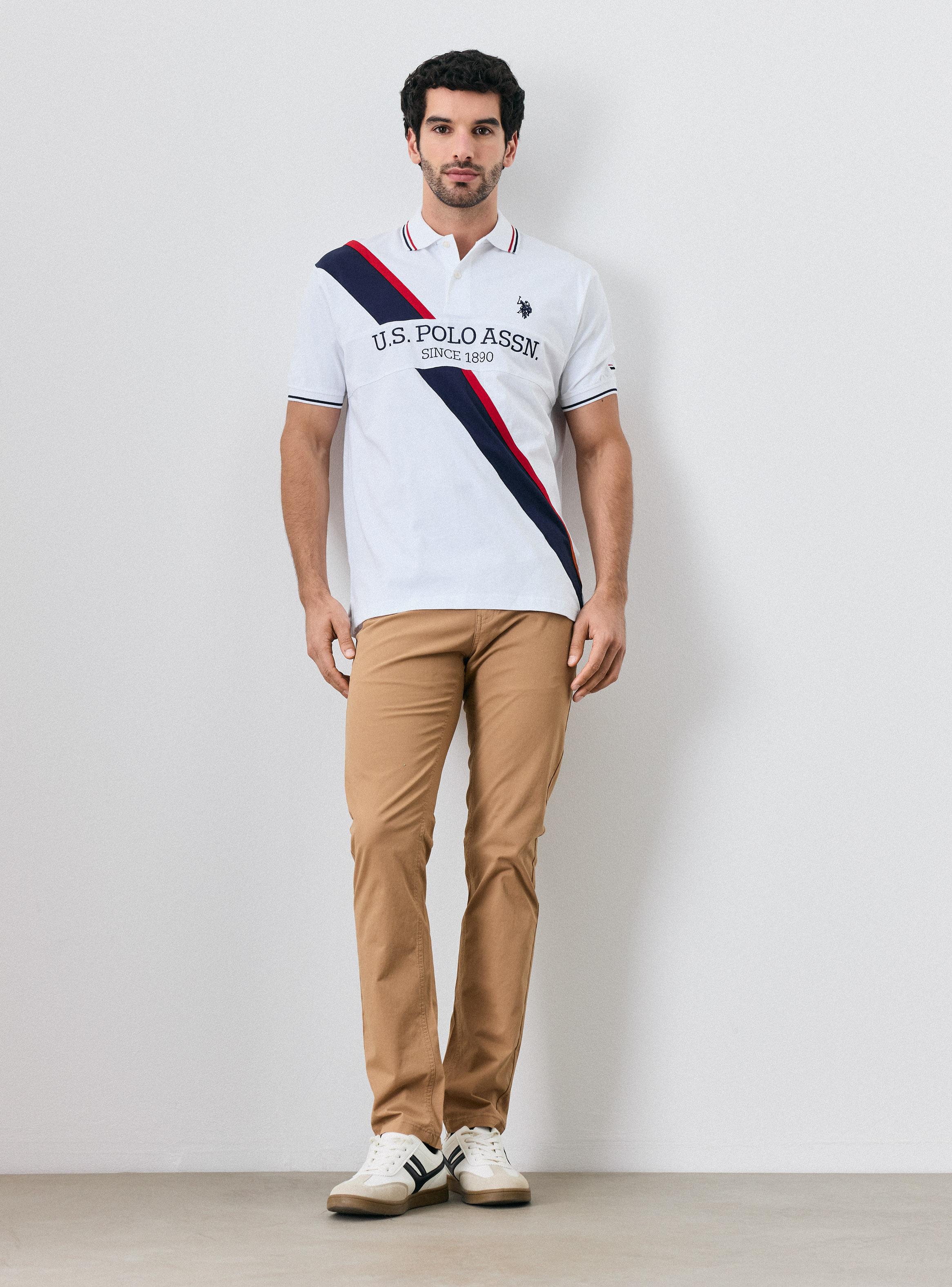 Polera Polo Jersey Linea Diagonal-4