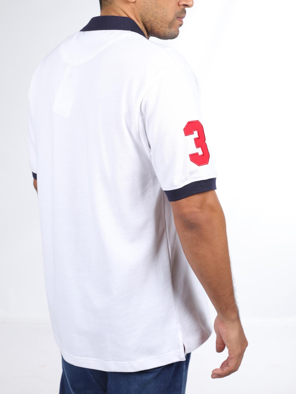 Polera Piqué Mangas Cuello en Contraste-2