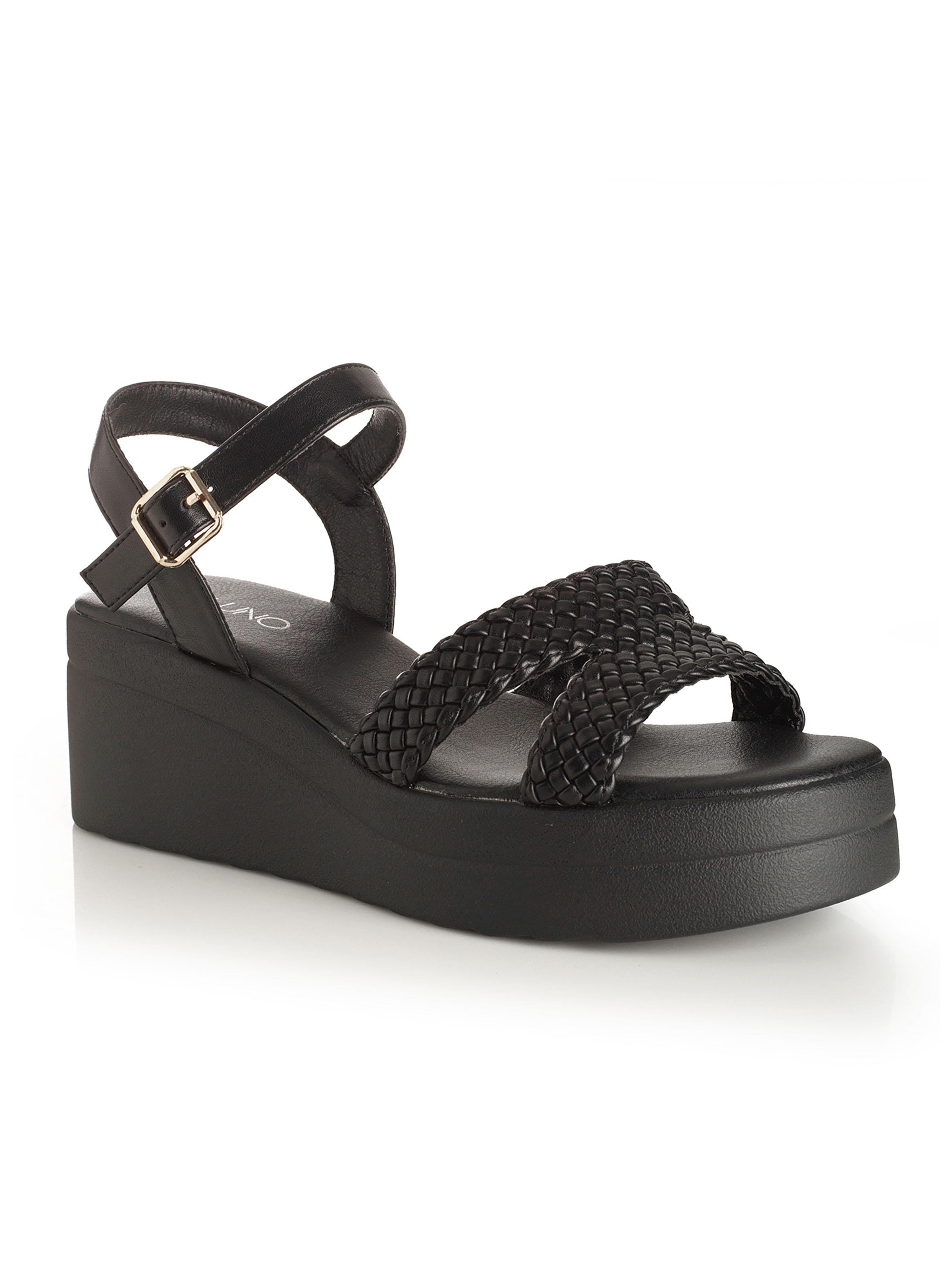Sandalia Plataforma Correas Trenzadas Mujer-1