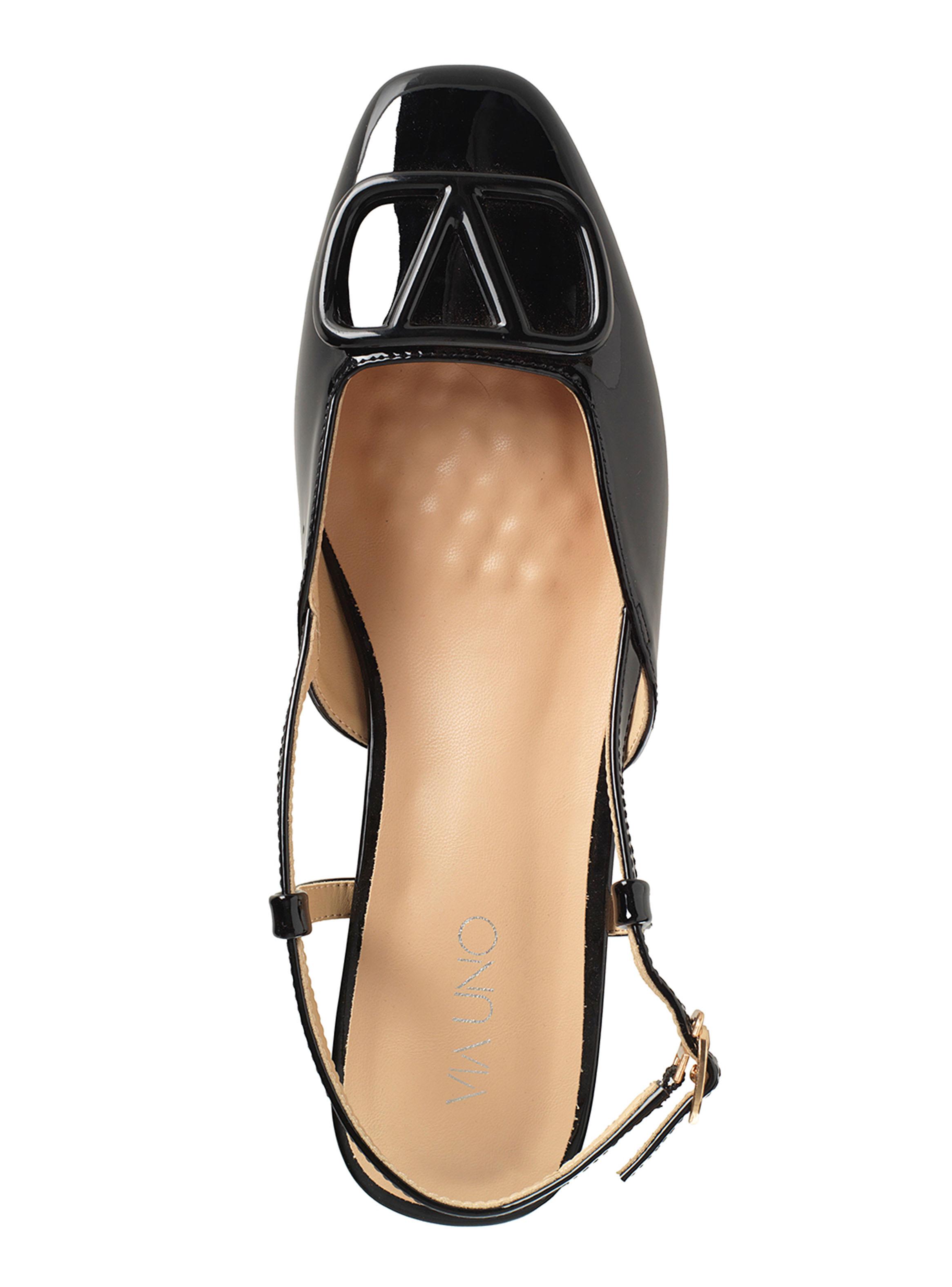 Zapato Casual Acharolado con Hebilla Mujer-2