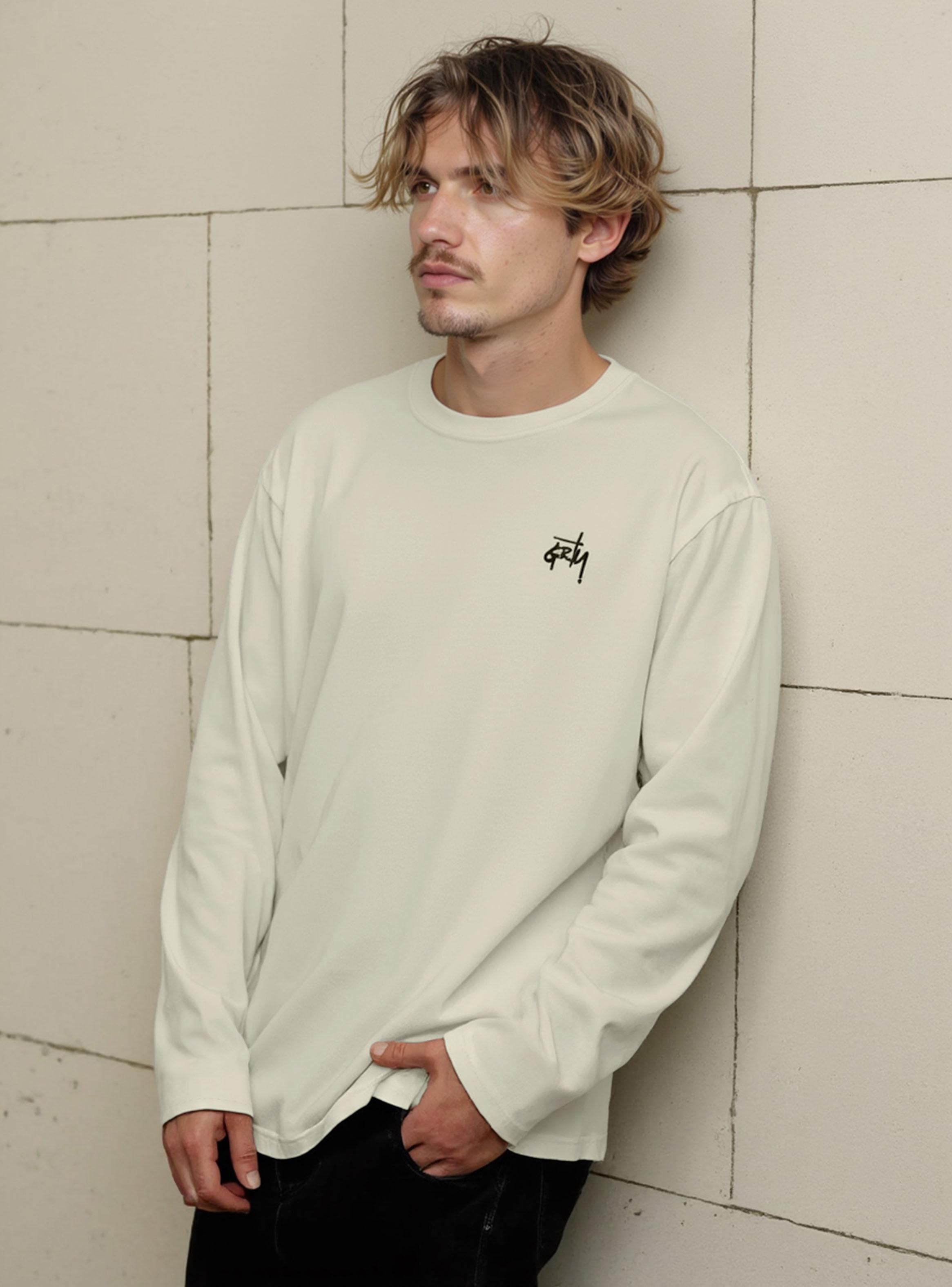 Polera Manga Larga Print Texto-2