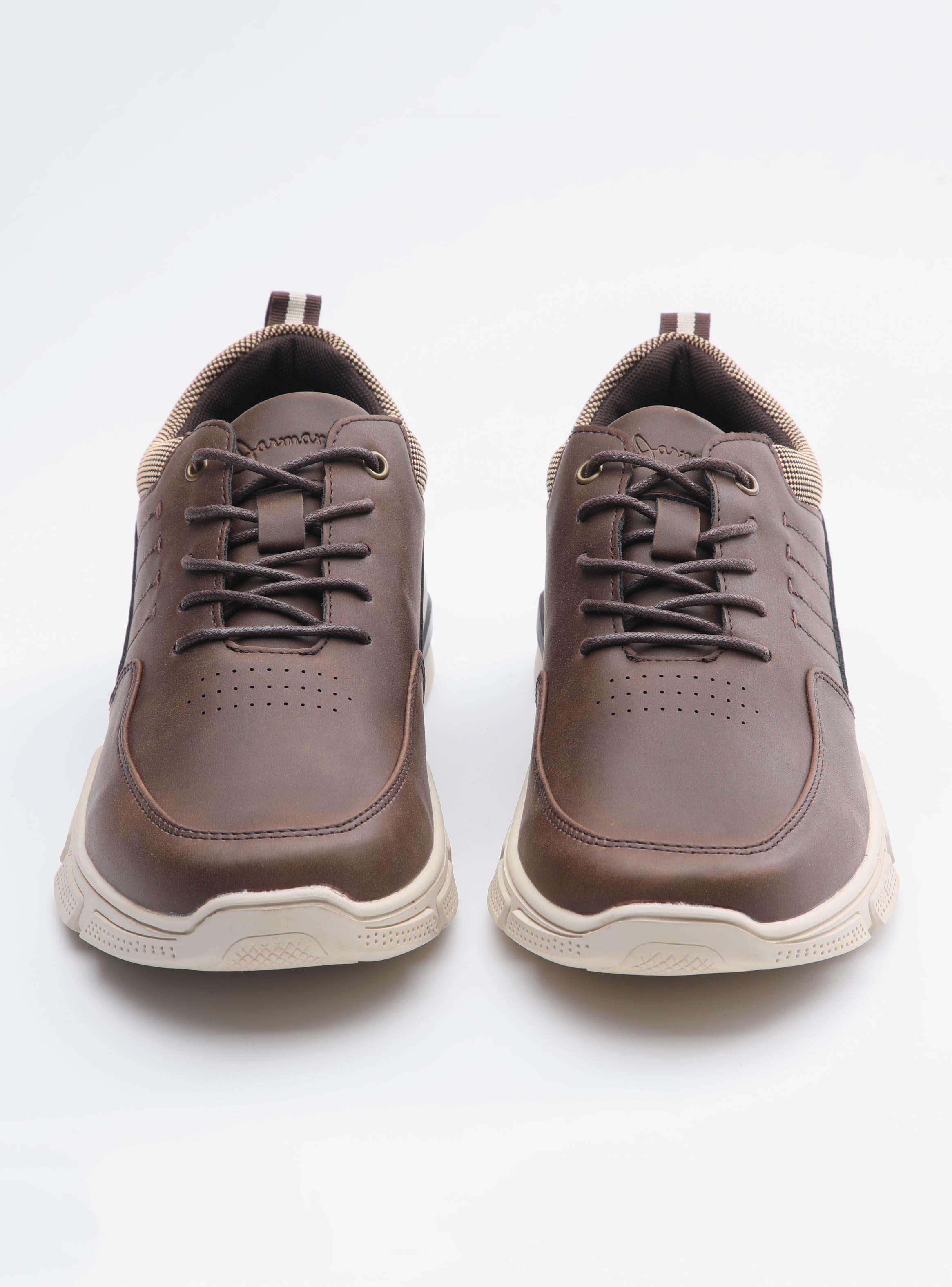 Zapato Casual Cordón y Plantilla Textil Mesh Cuero Hombre-2