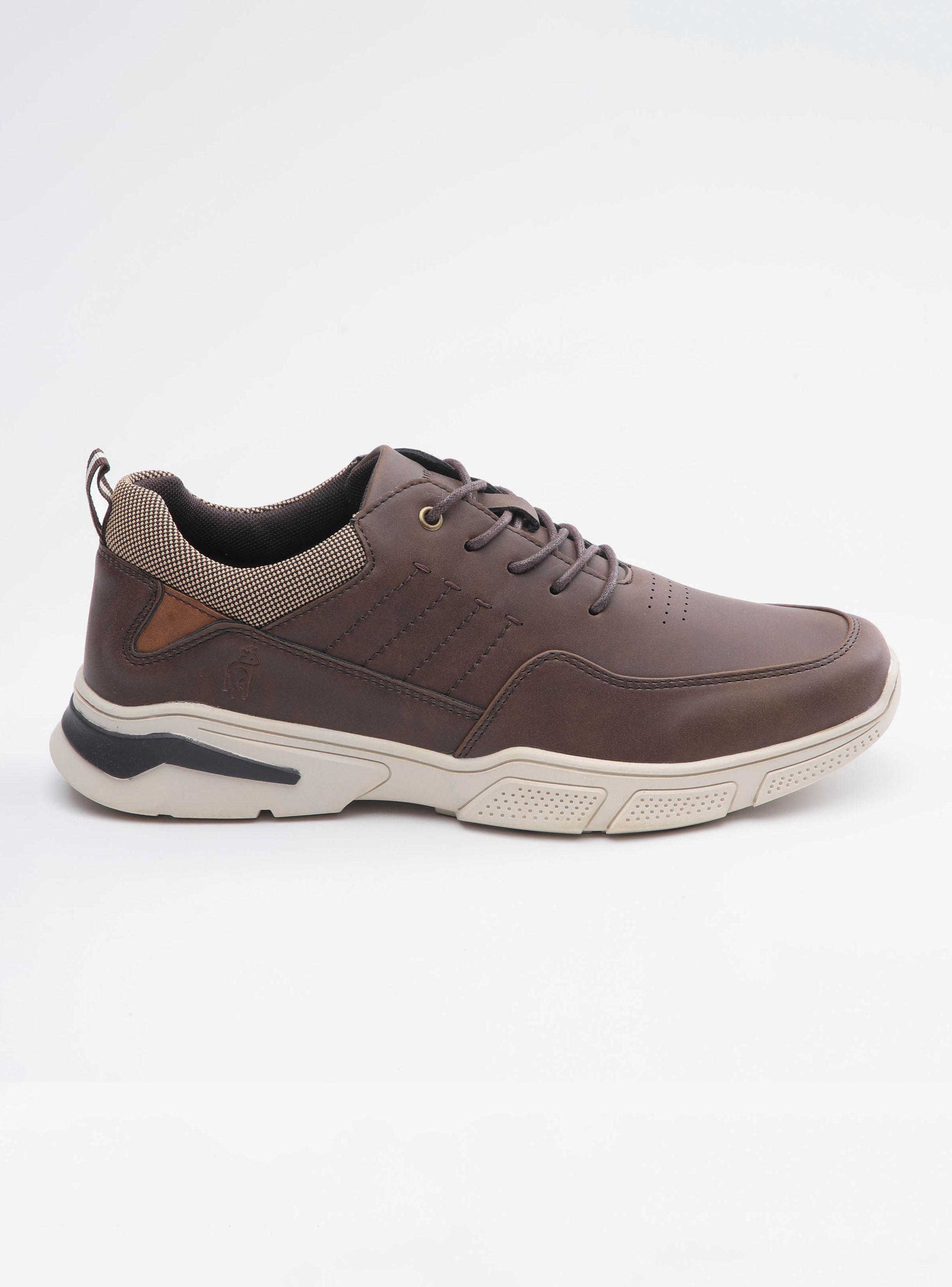Zapato Casual Cordón y Plantilla Textil Mesh Cuero Hombre-0