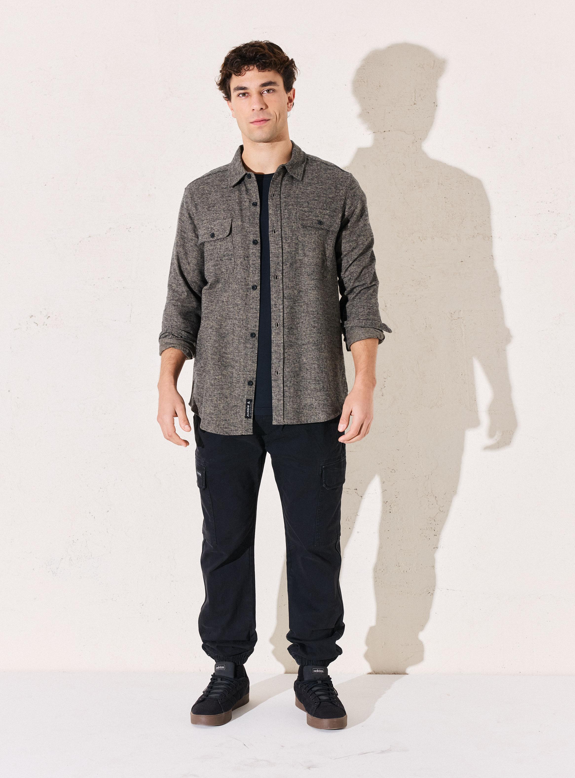 Camisa con Cuello y Botones-4